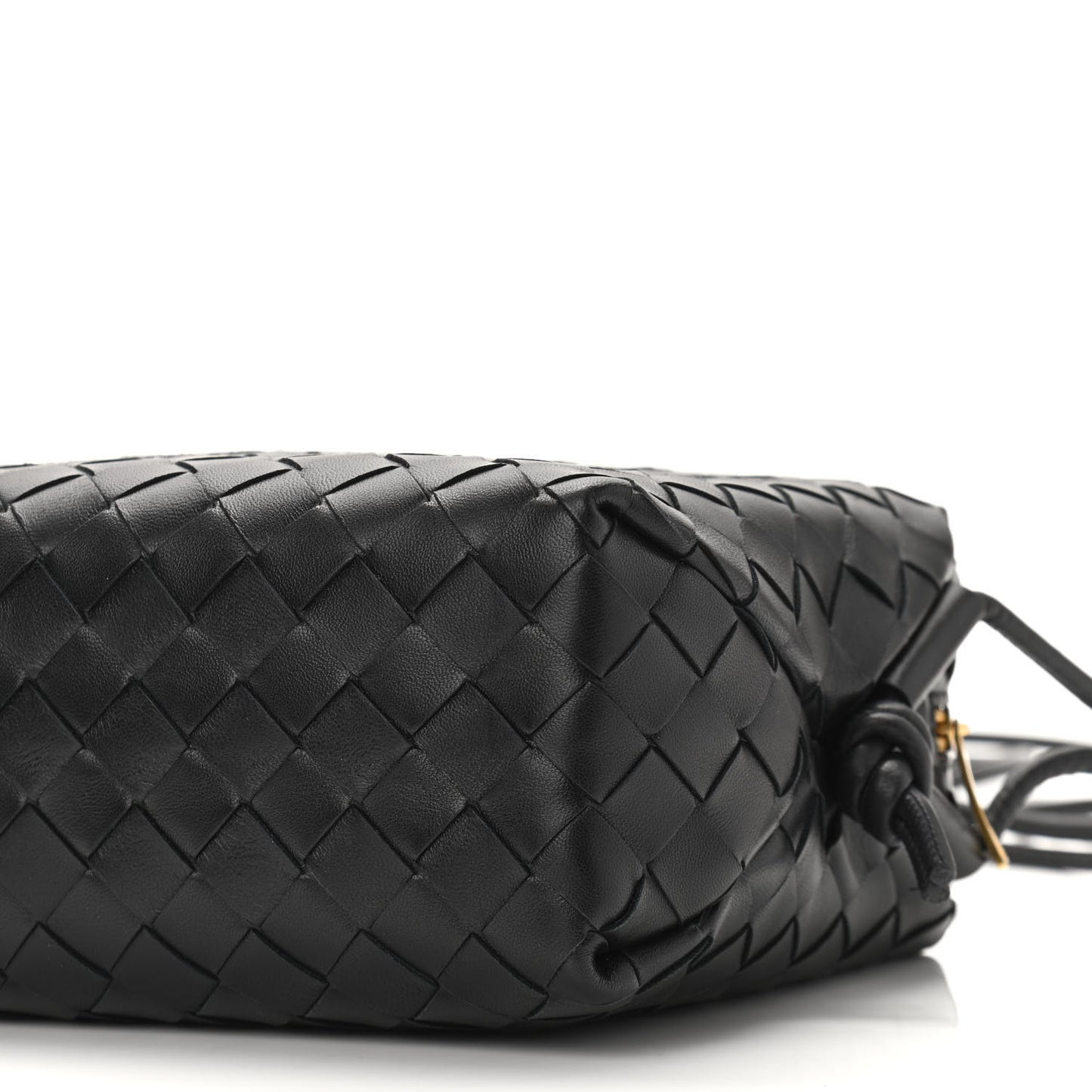 Nappa Intrecciato Small Loop Camera Bag Black