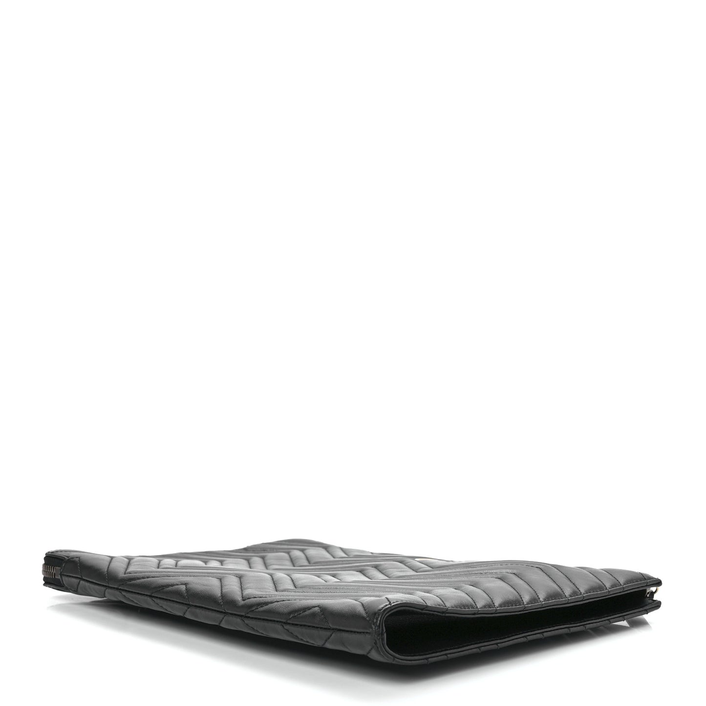 Calfskin Matelasse GG Marmont Portfolio Clutch Black