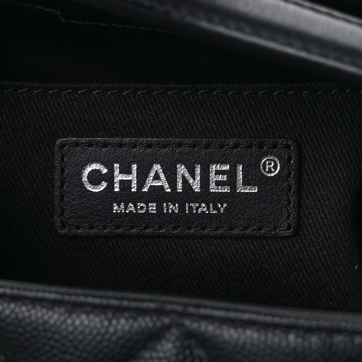 Caviar Quilted Small CC Bucket Bag Black