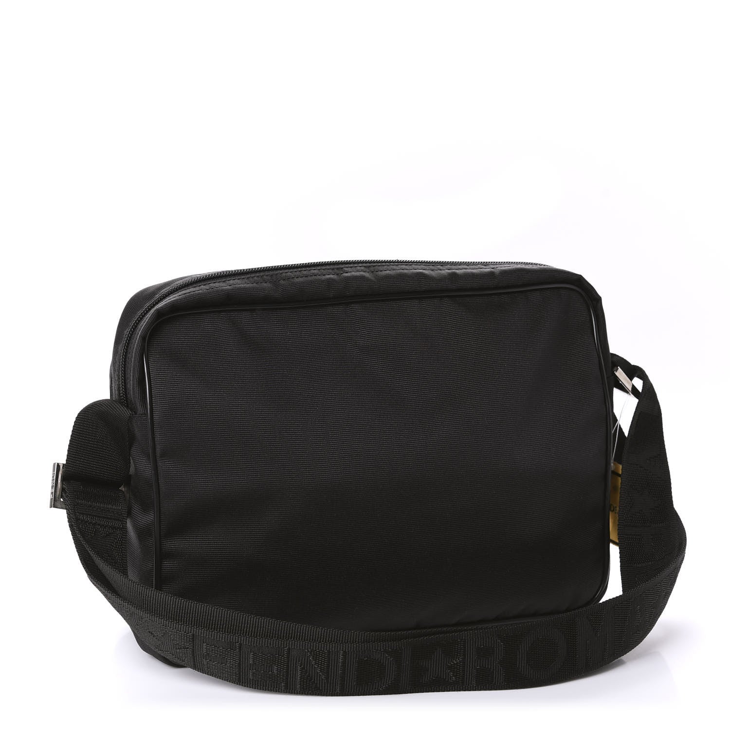 Fendi Nylon Vitello Messenger Bag Black 3 of 10