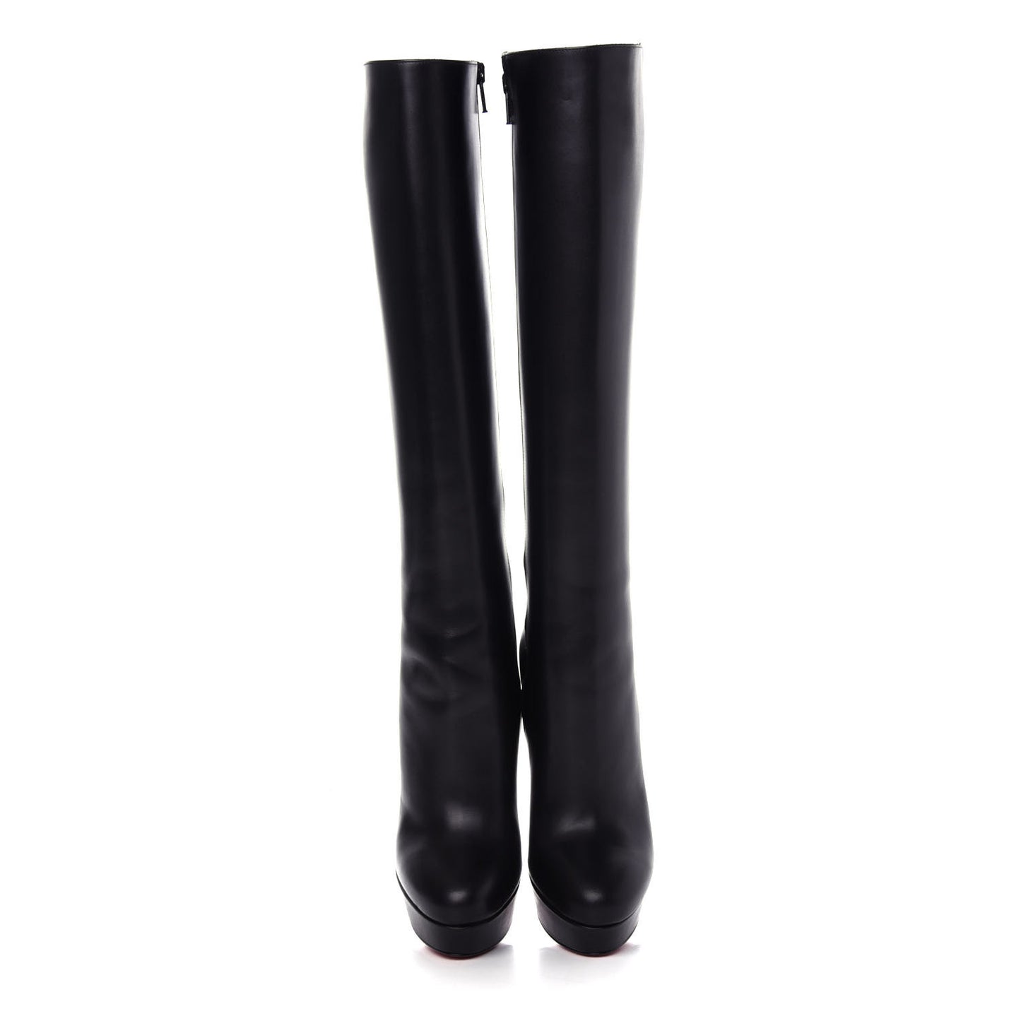 Calfskin Bianca Botta 140 Knee Boots 36 Black
