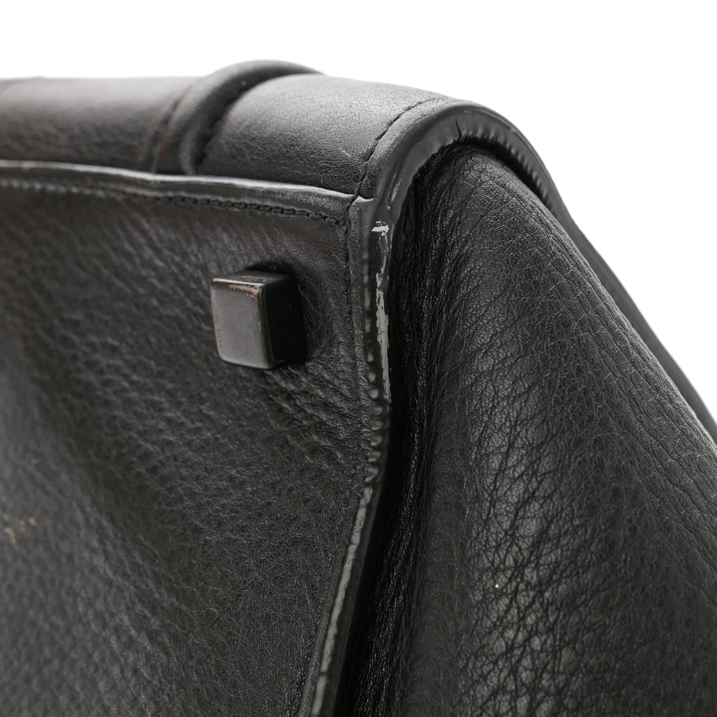 Supple Calfskin Medium Phantom Luggage Black