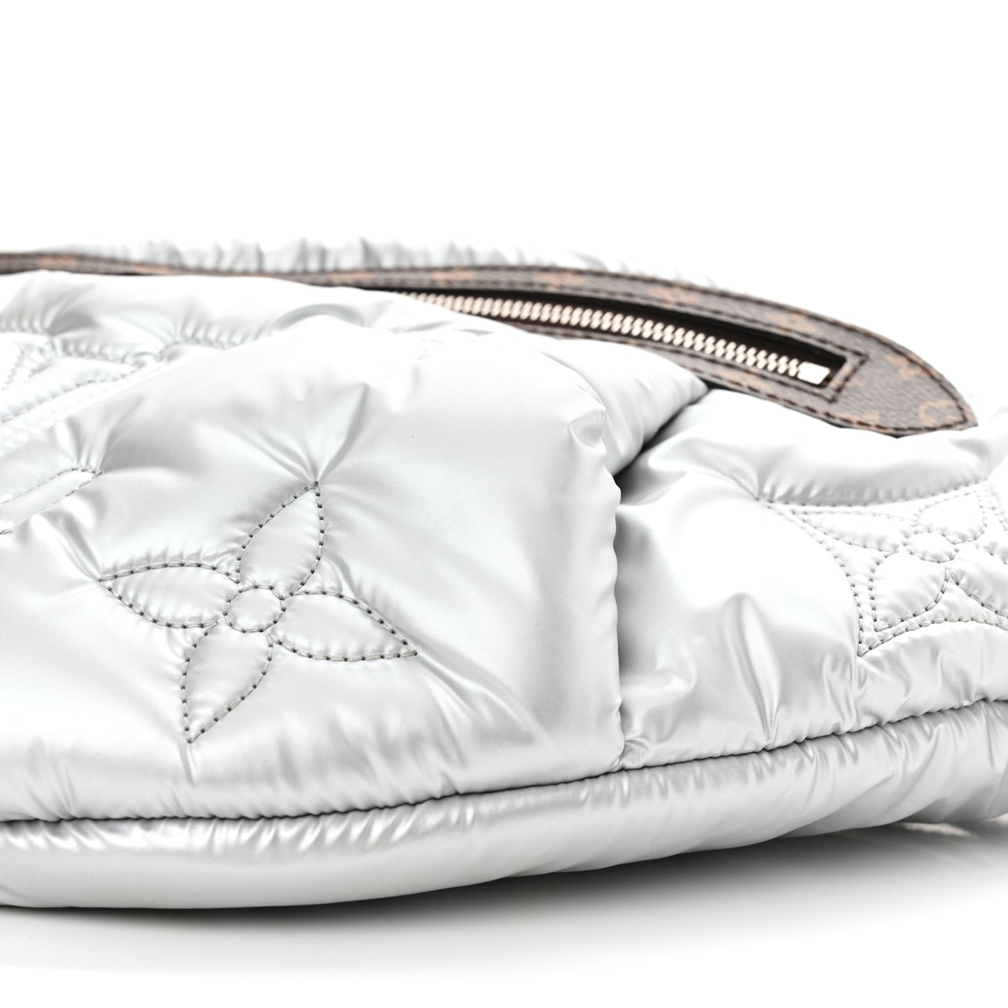 Econyl Monogram Pillow BumBag Silver