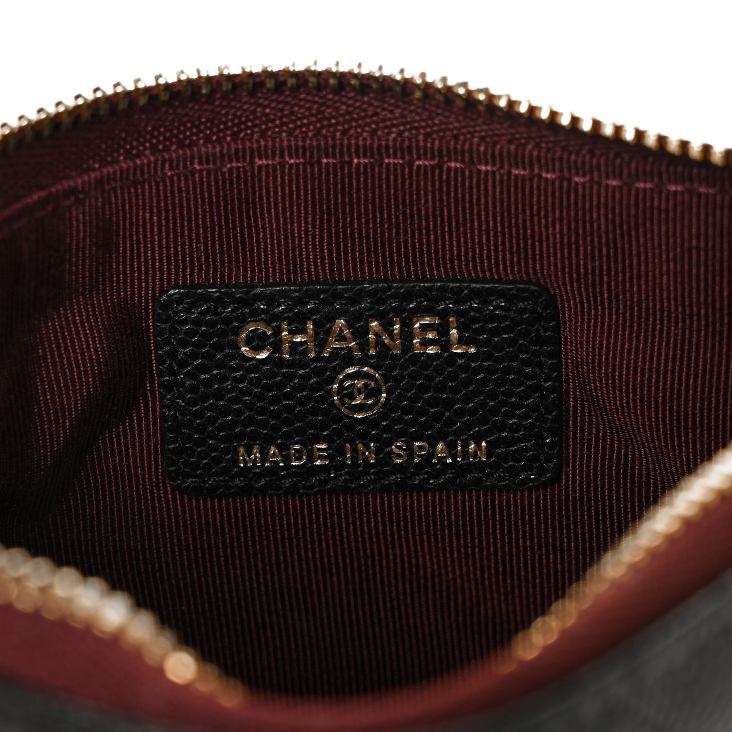Chanel Caviar Quilted Small Cosmetic Case Black 6 of 9