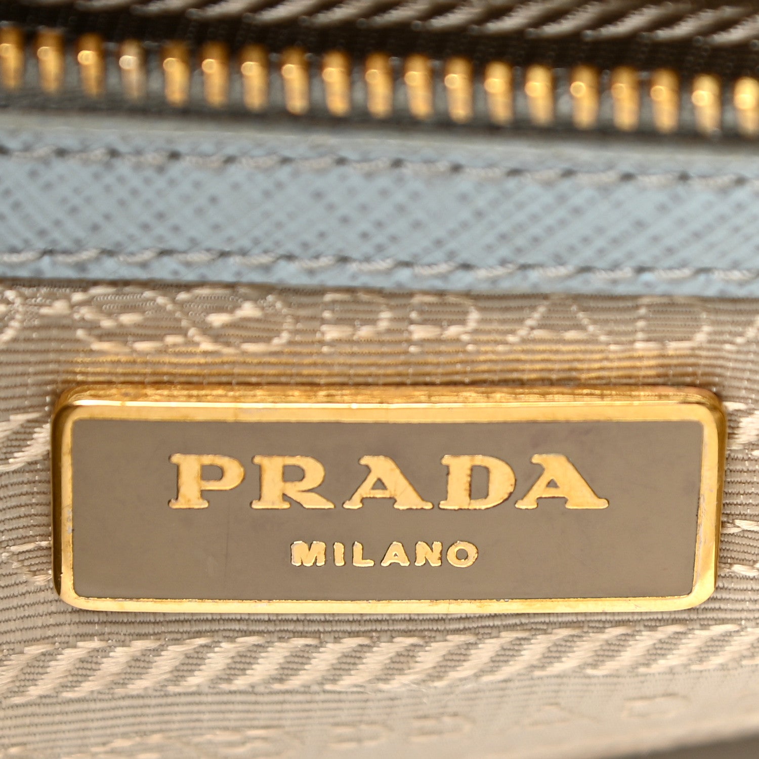 Prada Saffiano Lux Mini Double Zip Tote Lago 15 of 17