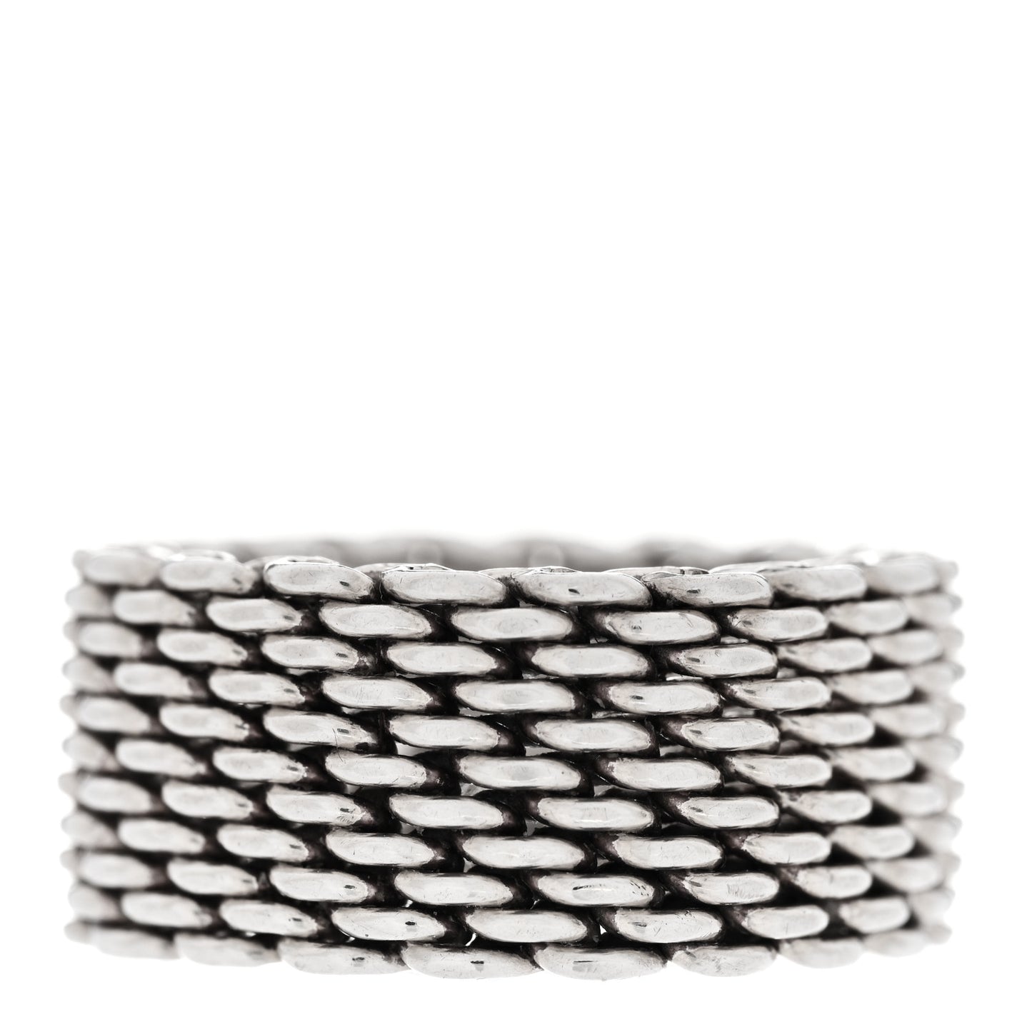 Sterling Silver Somerset Mesh Ring 54 6.75