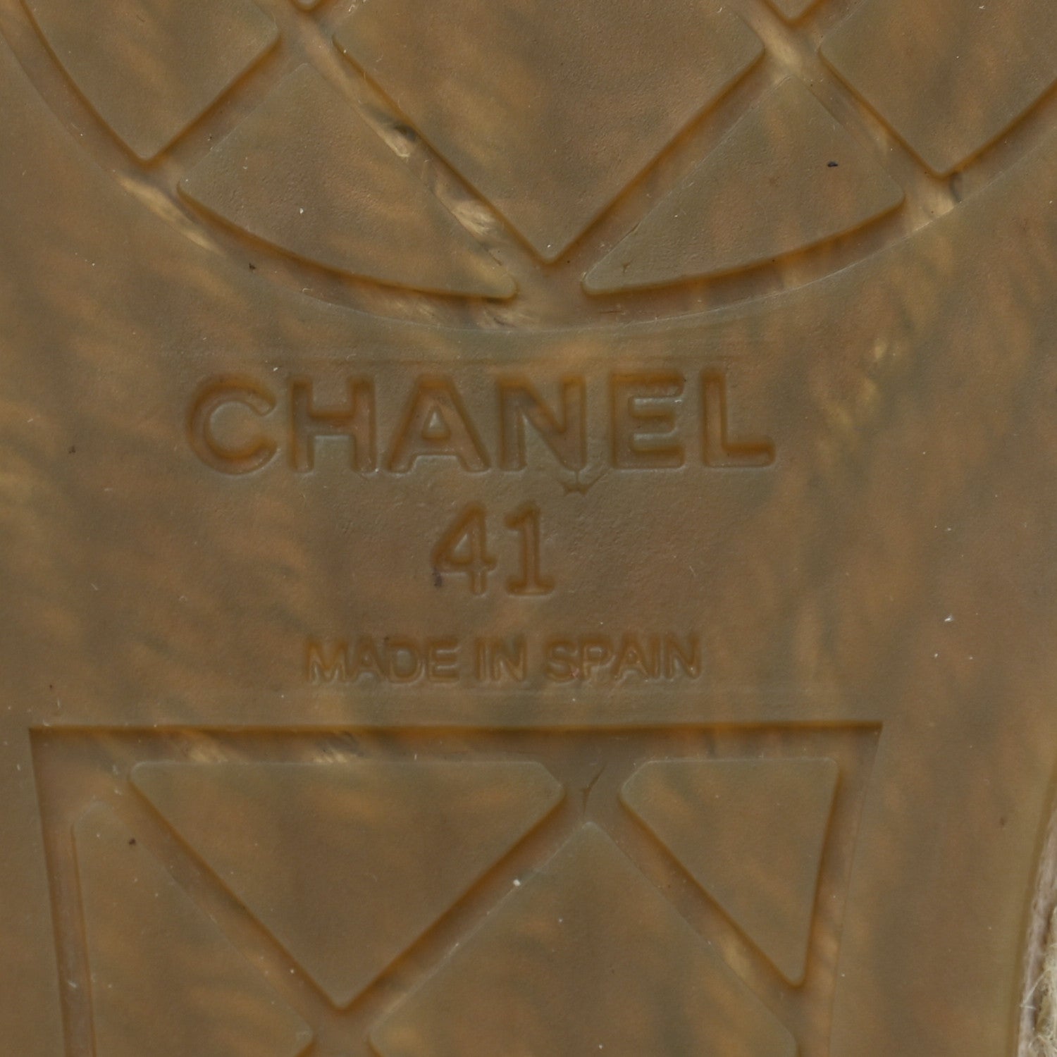 Chanel Grained Calfskin CC Espadrilles 41 White Black 6 of 8