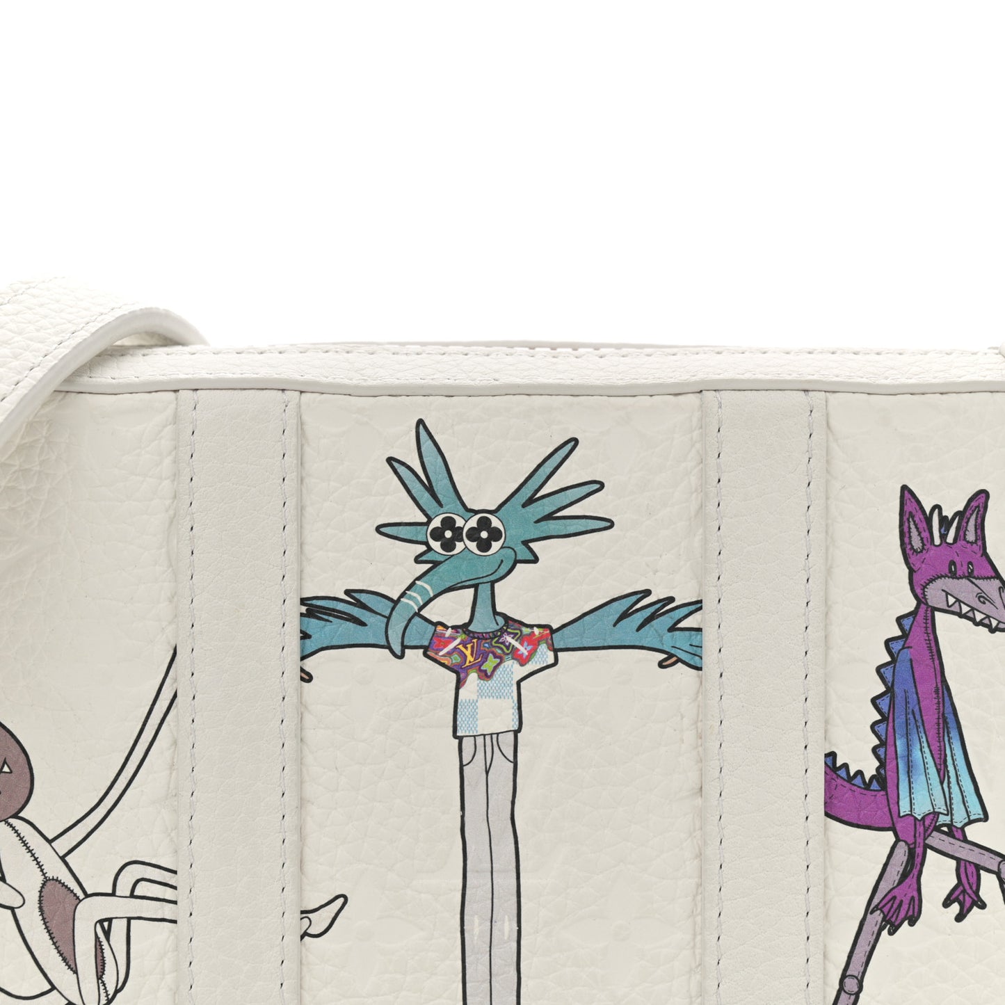 Taurillon Monogram LV Friends Soft Trunk Wallet White