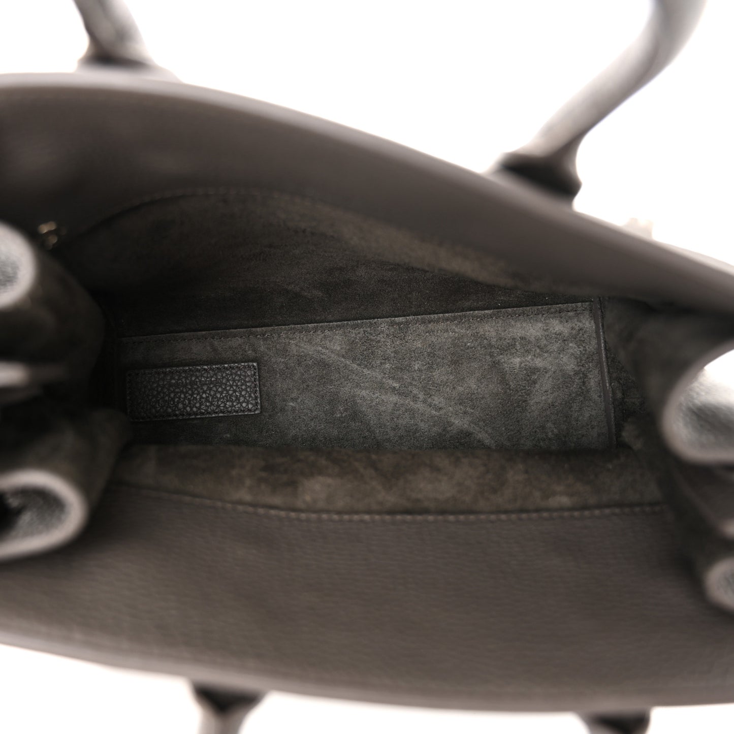 Grained Calfskin Nano Supple Sac De Jour Fog