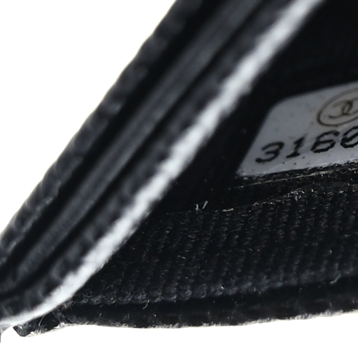 Caviar Quilted Card Holder With Charms On Chain Black