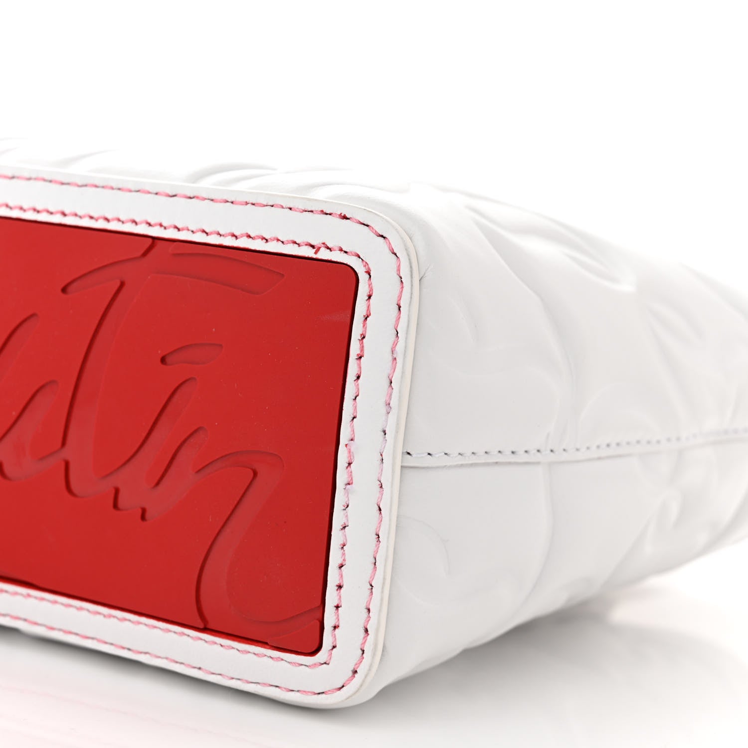 Christian Louboutin Nappa Embossed Mini East West Cabata Tote White 10 of 10