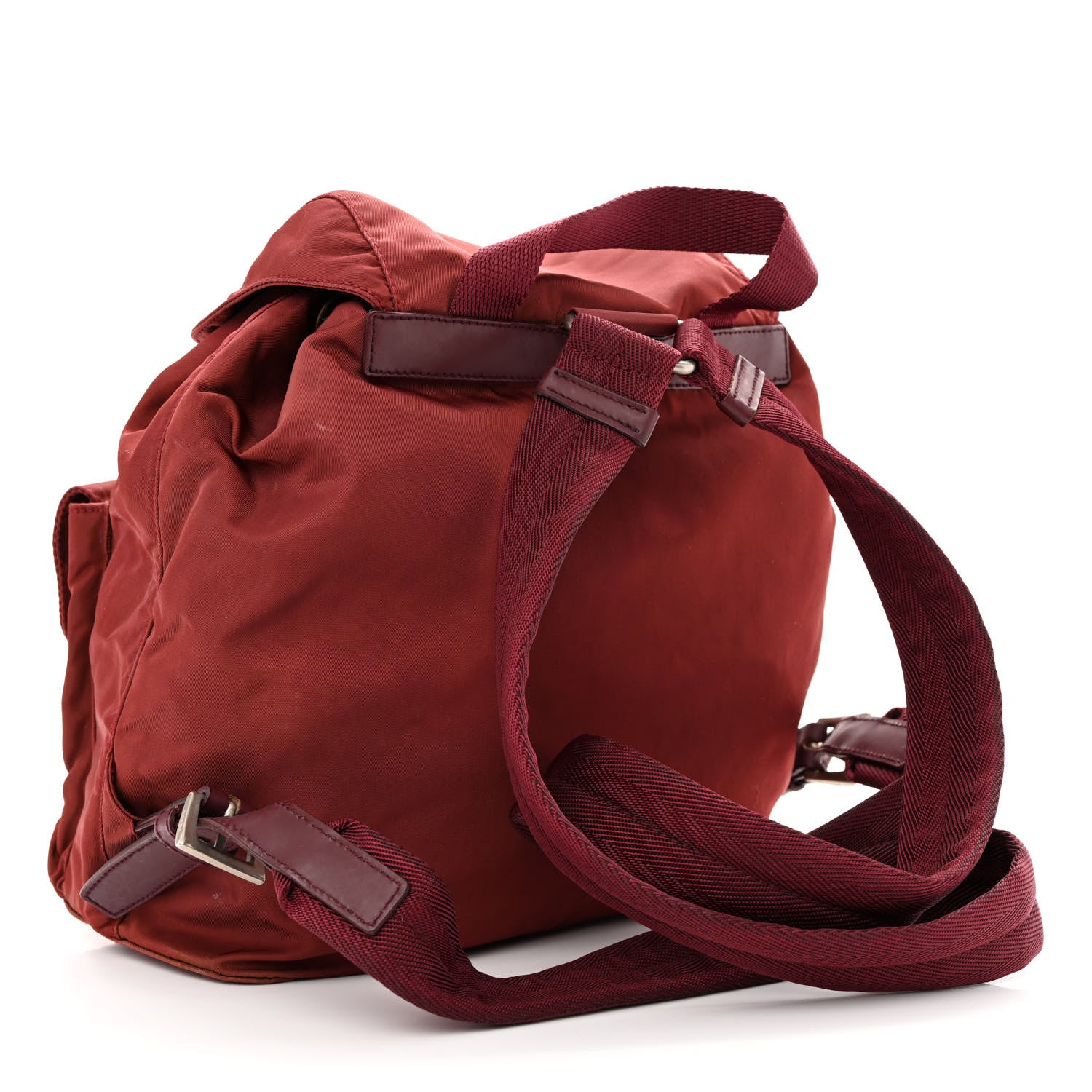 Prada Nylon Vela Small Backpack Rosso 3 of 15