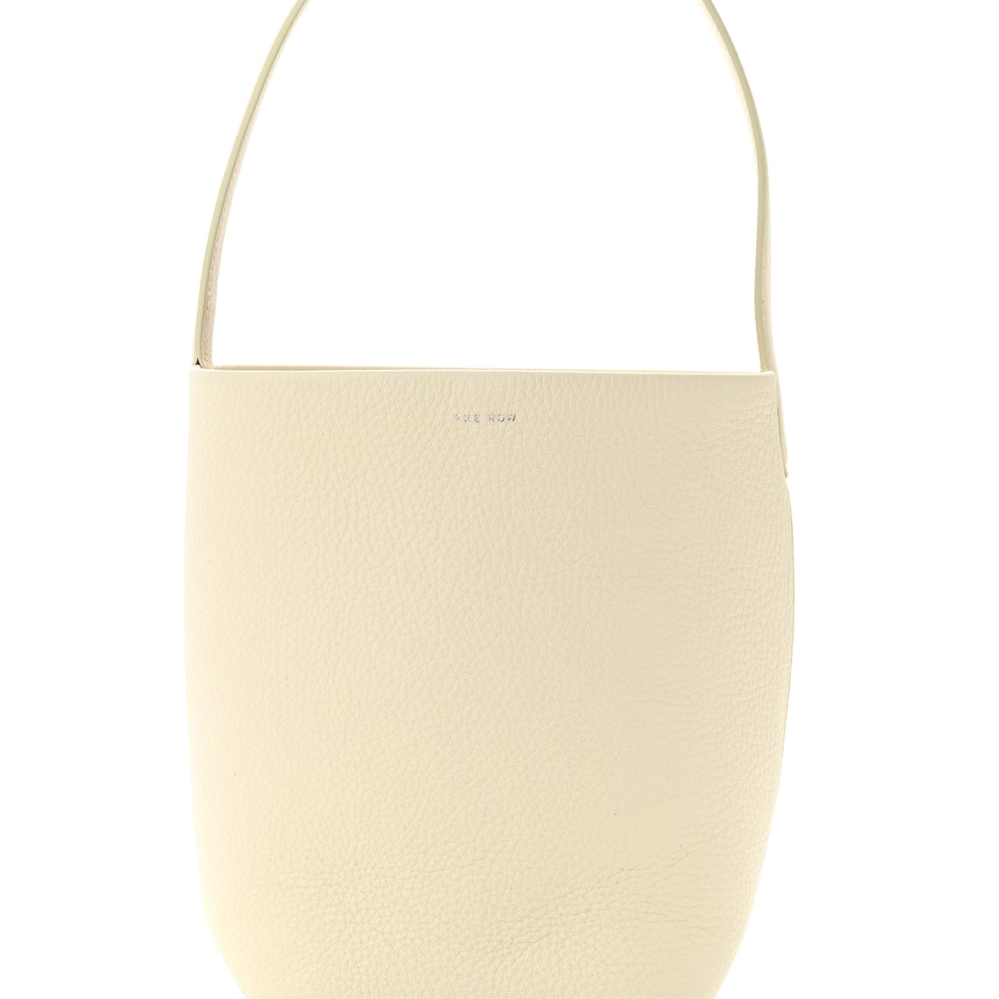 Grained Calfskin Small N/S Park Tote Ivory