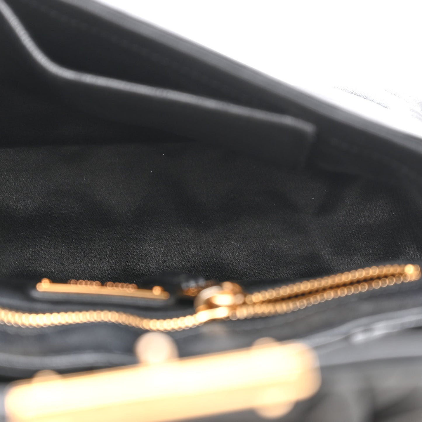 Nappa Matelasse Biker Shoulder Bag Black