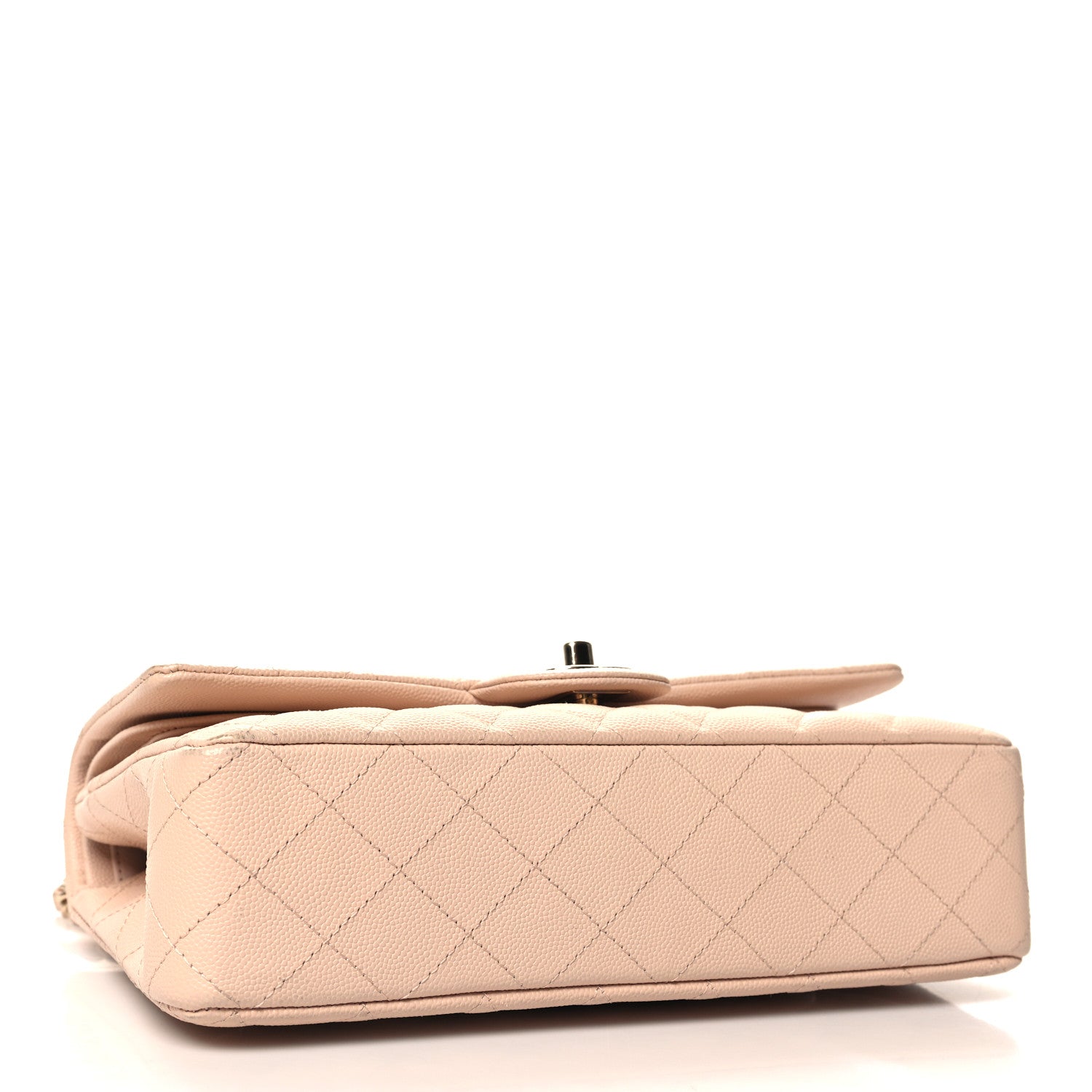 Chanel Caviar Quilted Medium Double Flap Light Beige 5 of 12