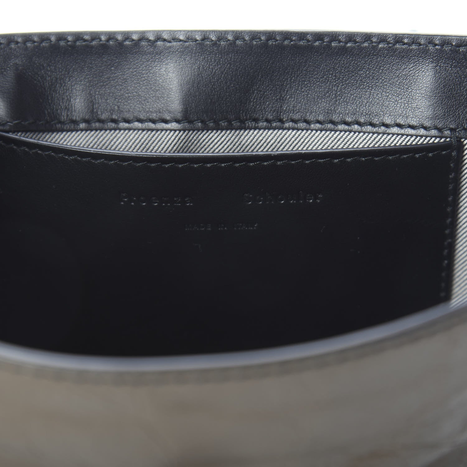 Proenza Schouler Crinkled Calfskin PS1 Mini Zip Crossbody Smoke 5 of 8