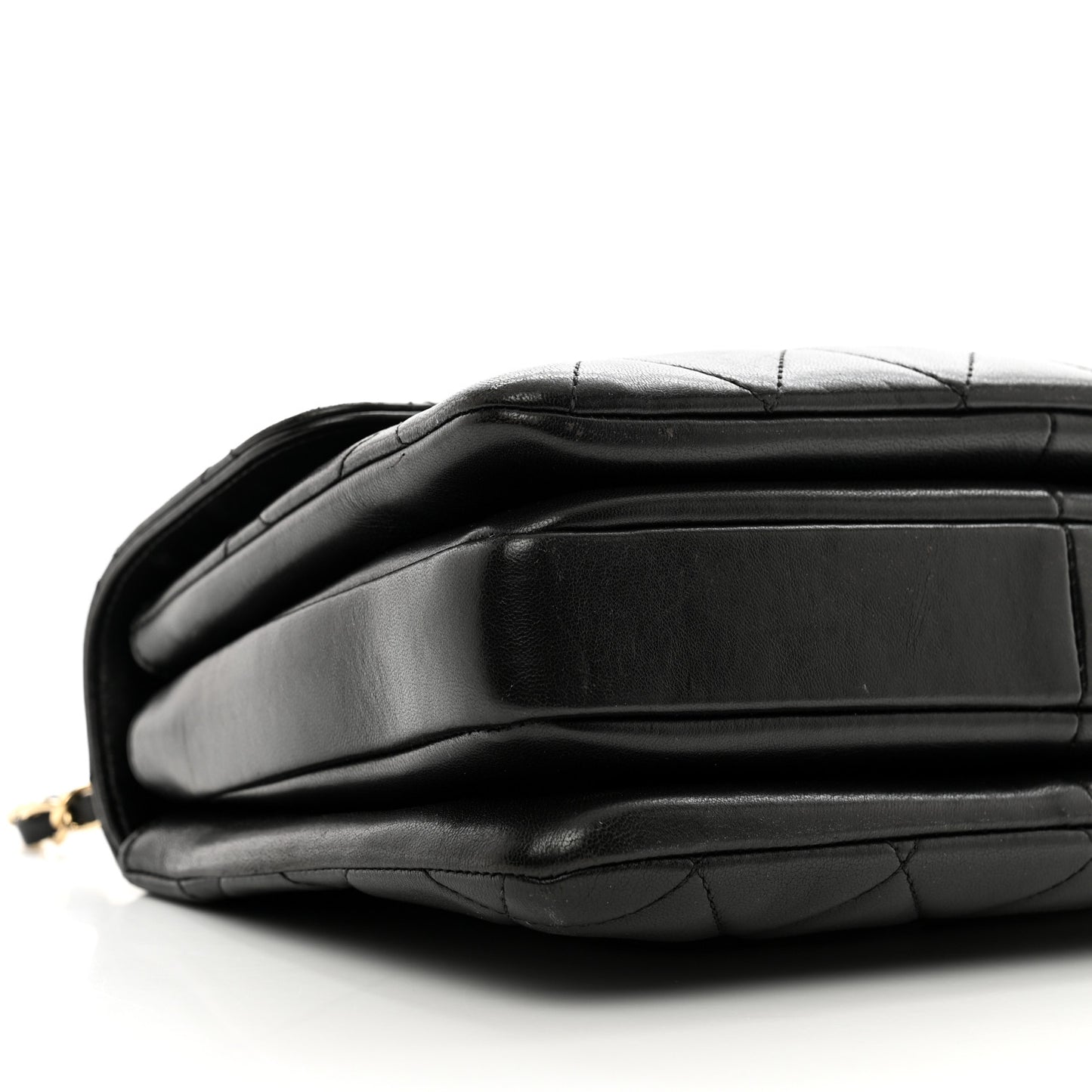 Lambskin Quilted Small Trendy CC Dual Handle Flap Bag Black