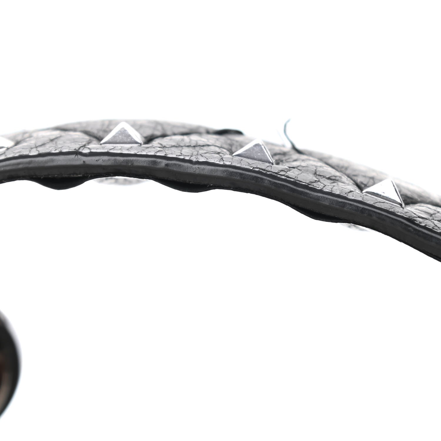 Valentino Garavani Craquele Nappa Small Rockstud Spike Shoulder Bag Black 11 of 11