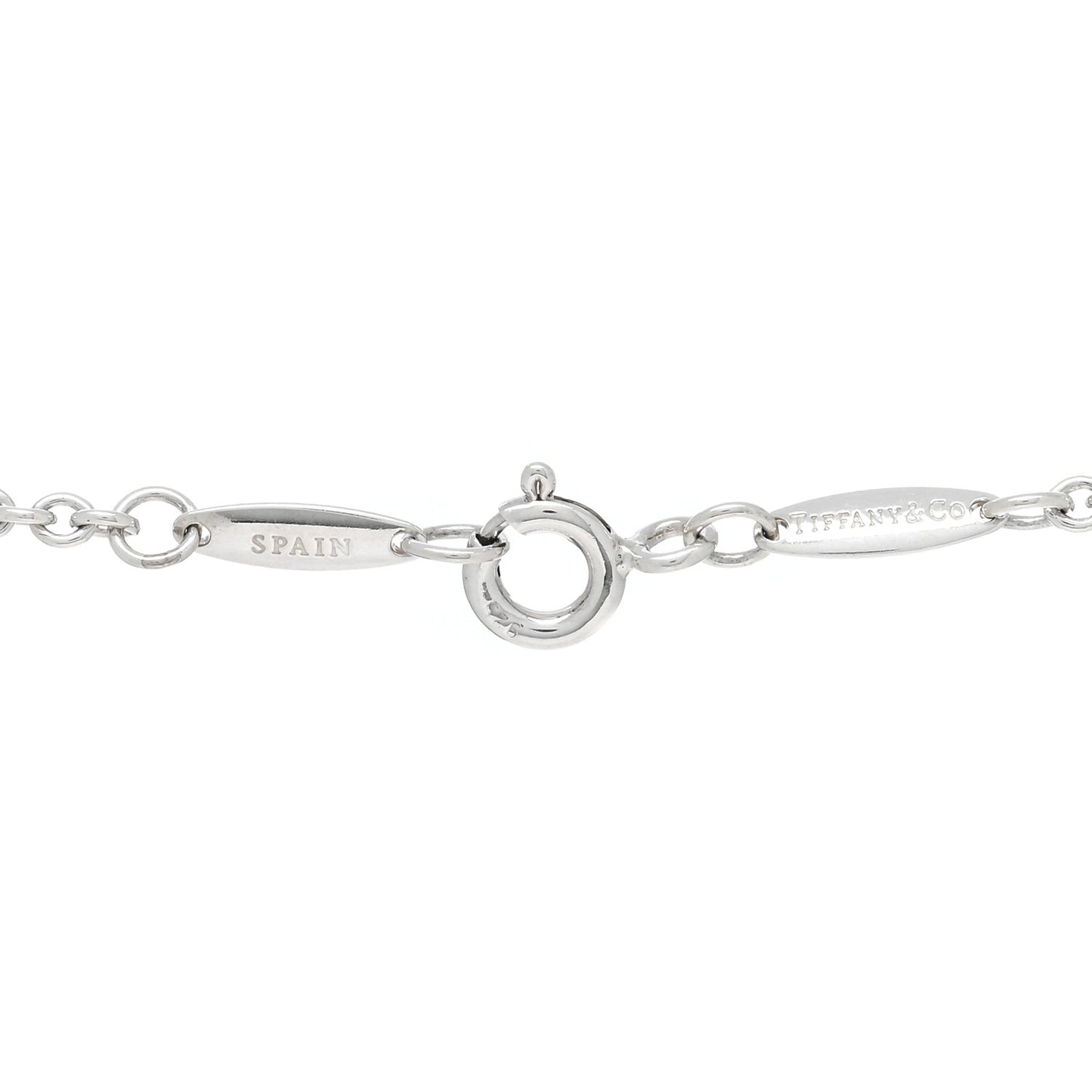 Sterling Silver Pearl 7.5-8mm Elsa Peretti Open Heart Lariat Necklace