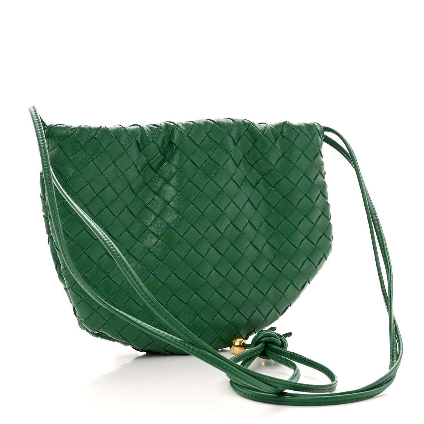 Nappa Intrecciato Small Bulb Racing Green