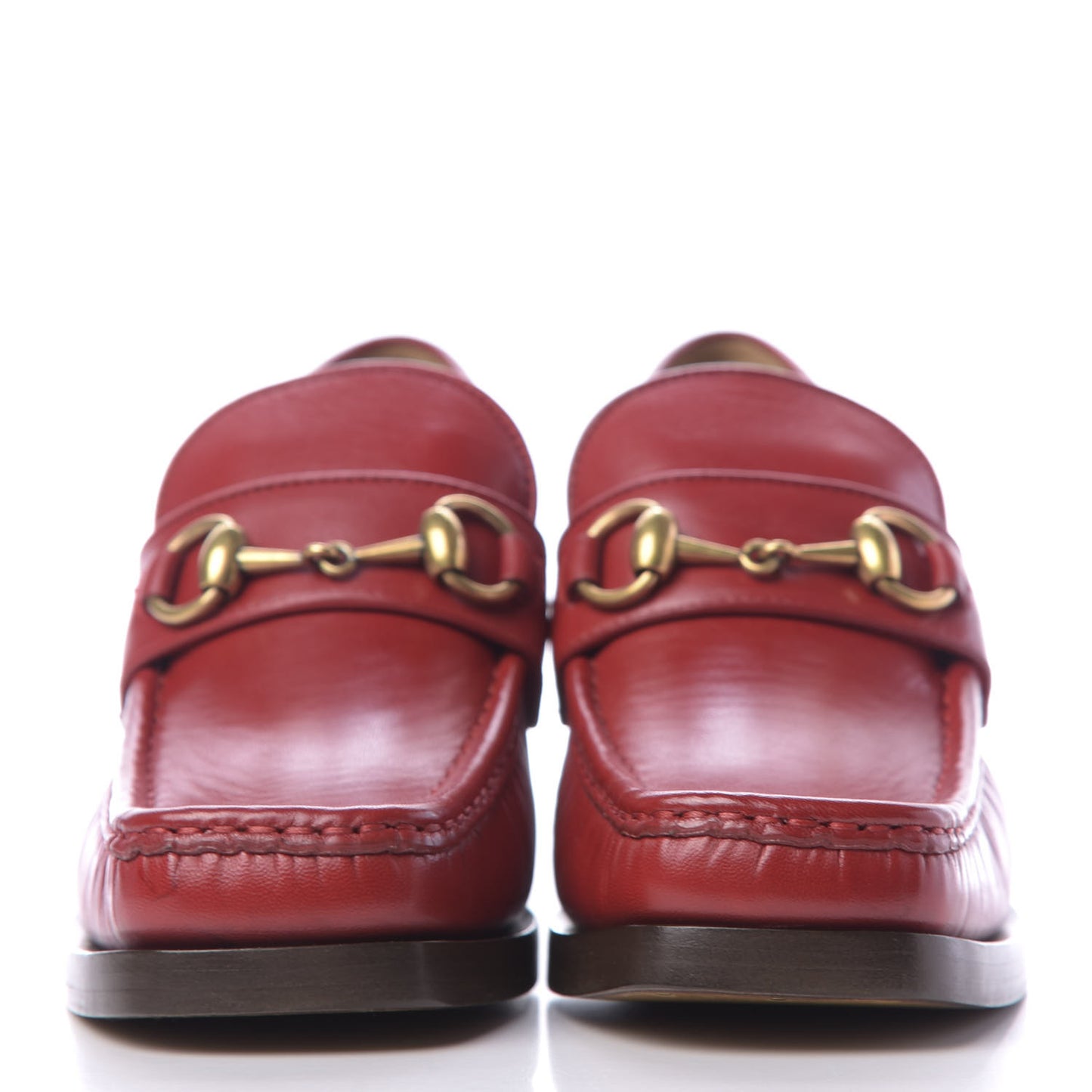 Malaga Kid Horsebit Loafer Pumps 37 Hibiscus Red