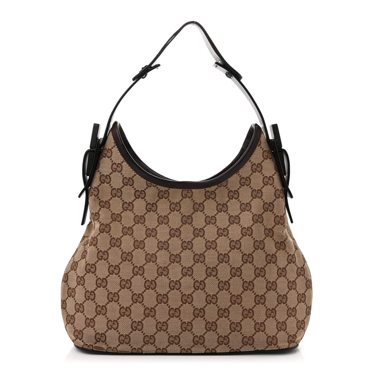 Gucci Monogram Small Hobo Dark Brown 1 of 11