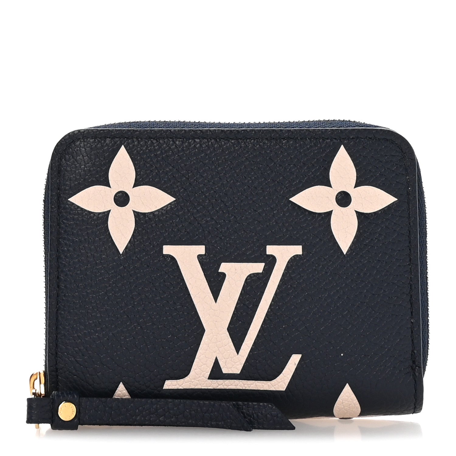 Louis Vuitton Empreinte Monogram Giant Zippy Coin Purse Navy Creme