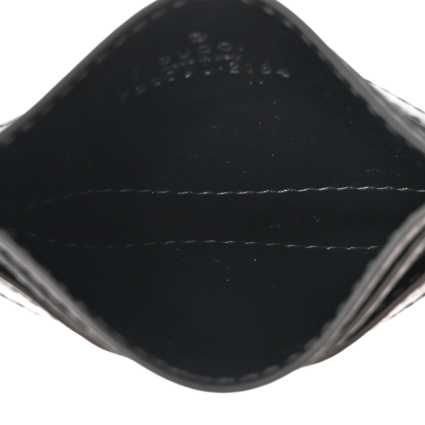 Calfskin GG Matelasse Card Holder Black