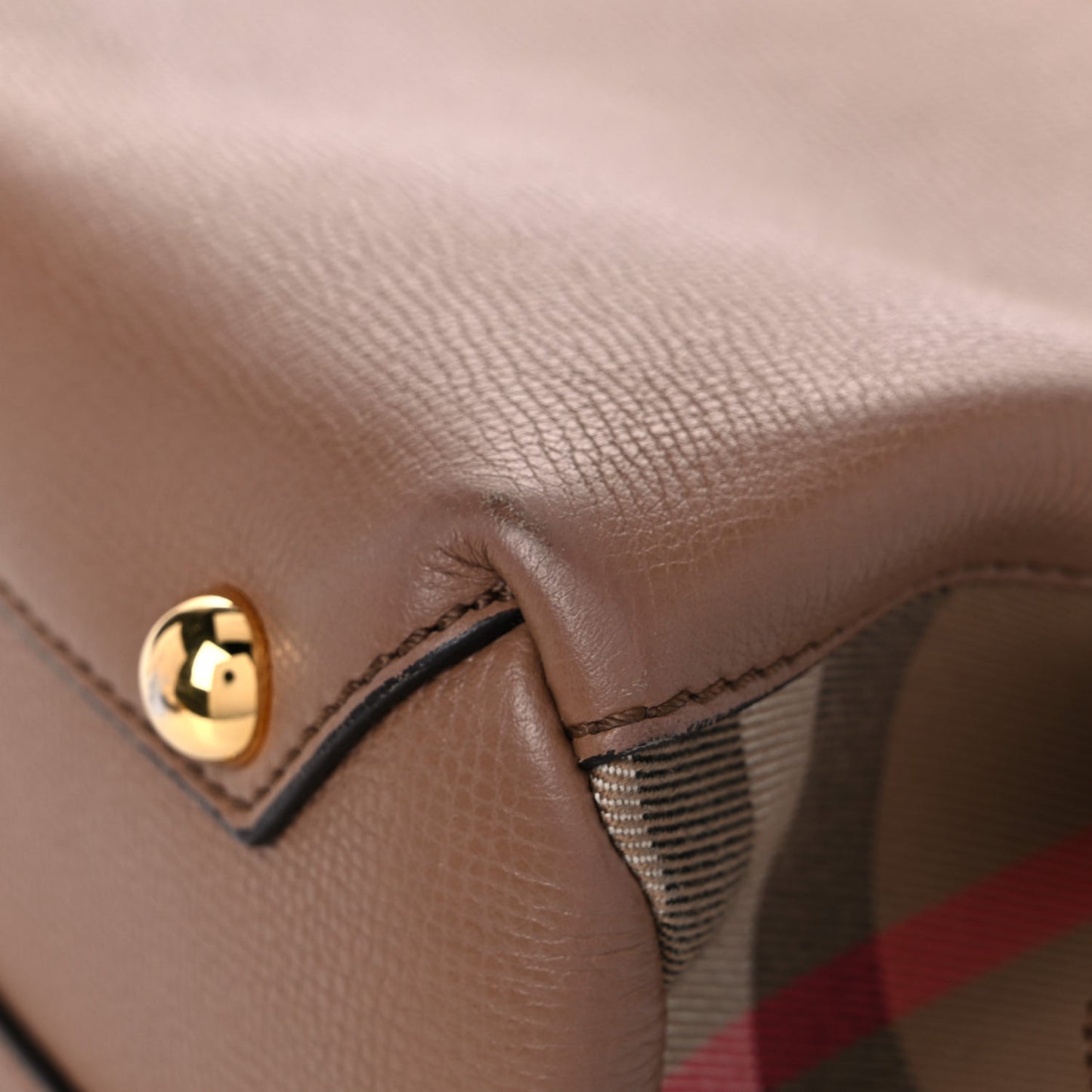 Derby Calfskin House Check Small Camberley Dark Sand