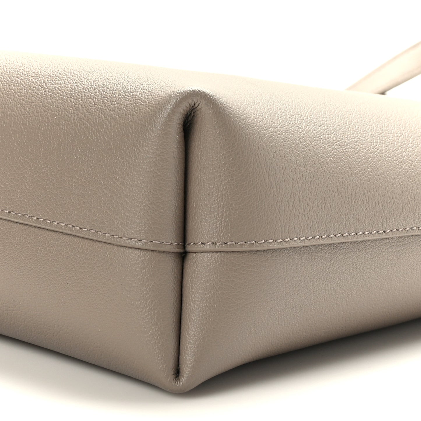 Calfskin Toy Shopping Tote Greyish Brown