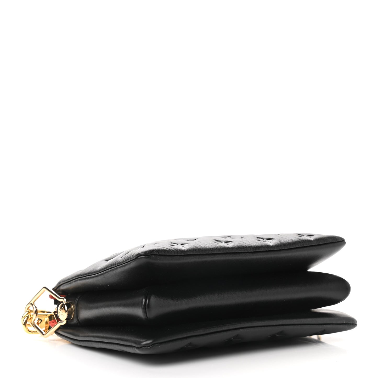 Lambskin Embossed Monogram Coussin BB Black