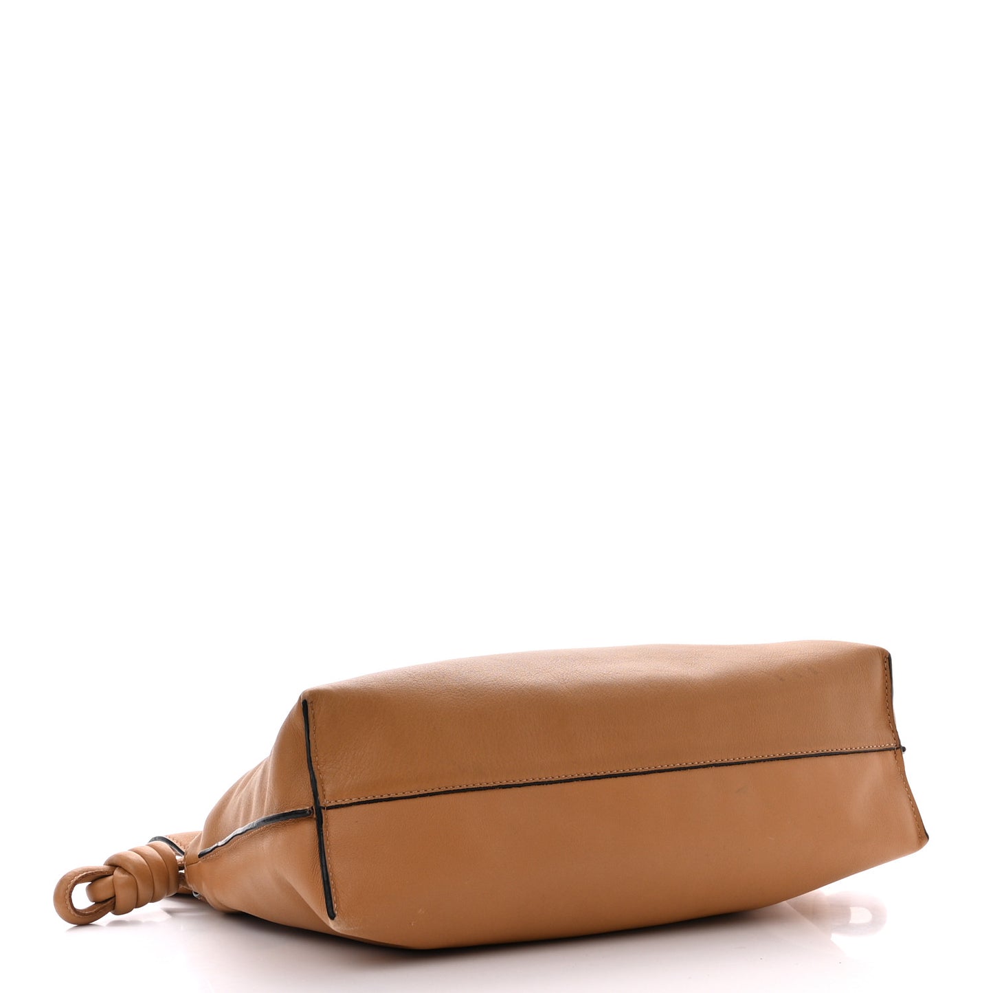 Nappa Flamenco Knot Clutch Warm Desert