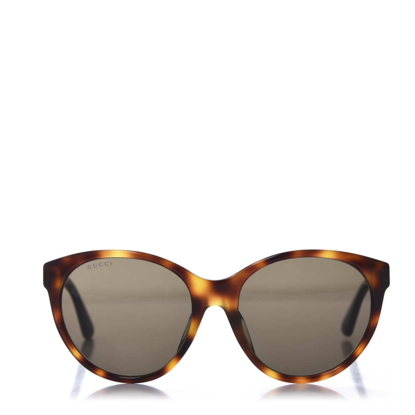 Round Frame Crystal Sunglasses GG 0419S Tortoise