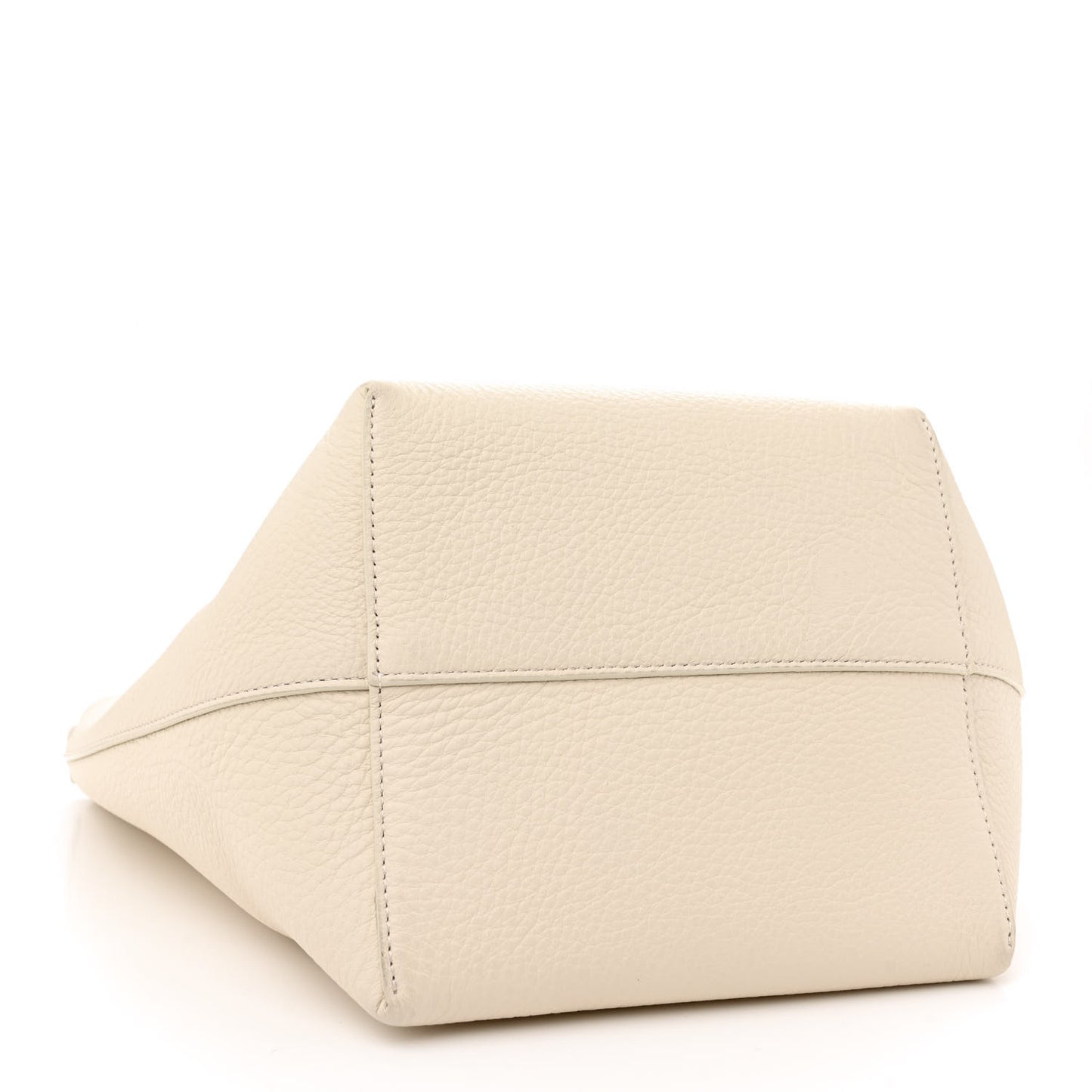 Grained Calfskin Medium N/S Park Tote Ivory
