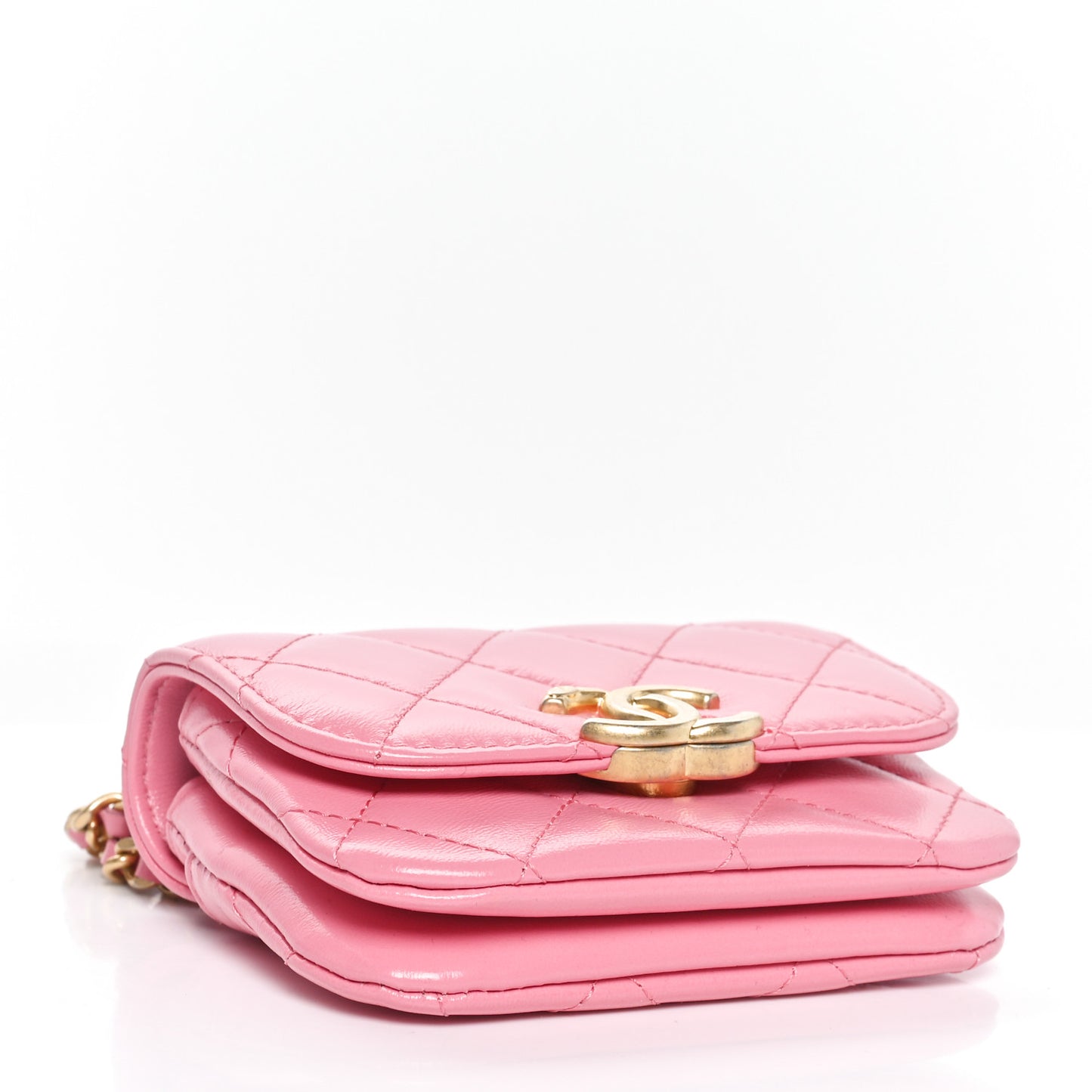 Quilted CC Mini Flap Pink