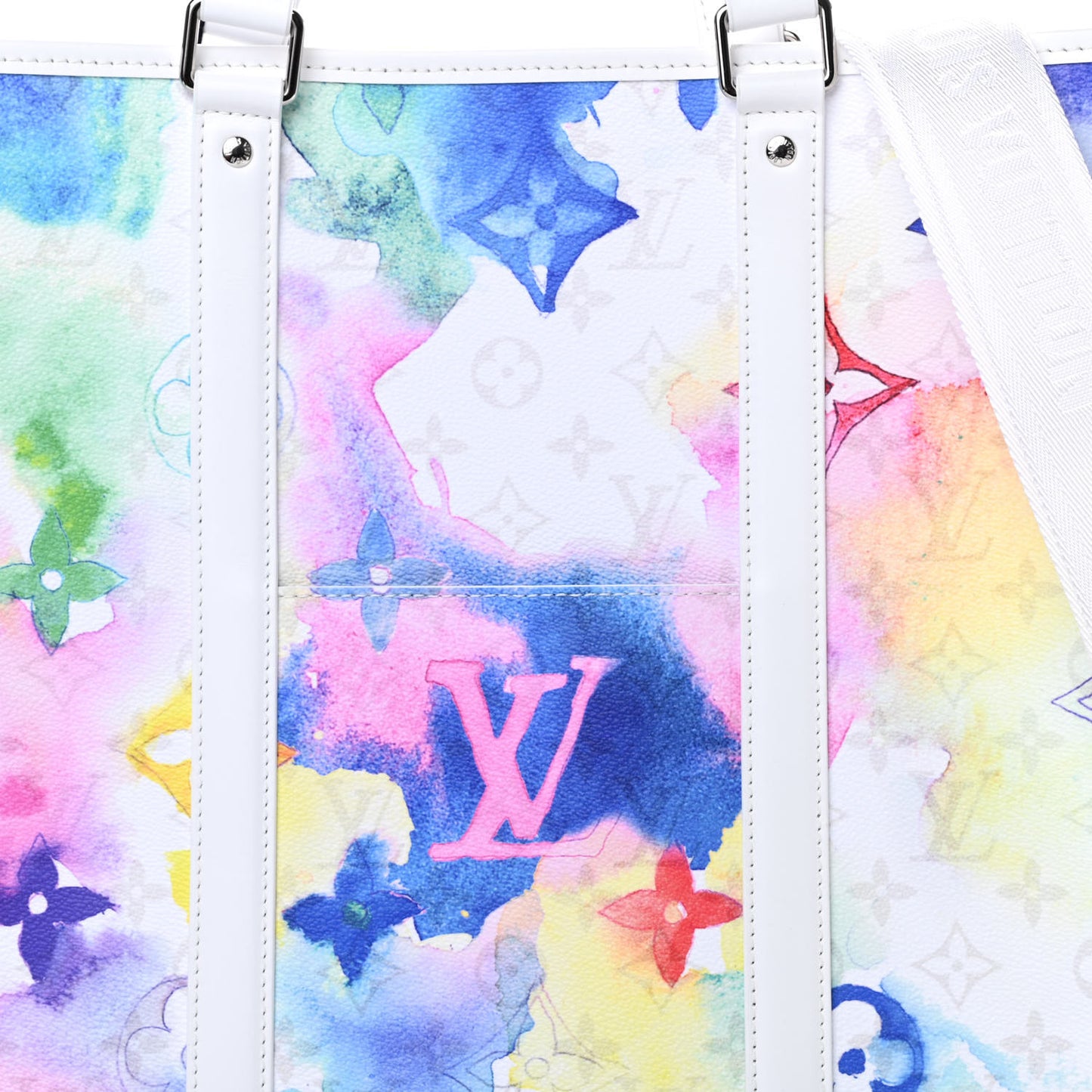 Monogram Watercolor New Tote GM Multicolor