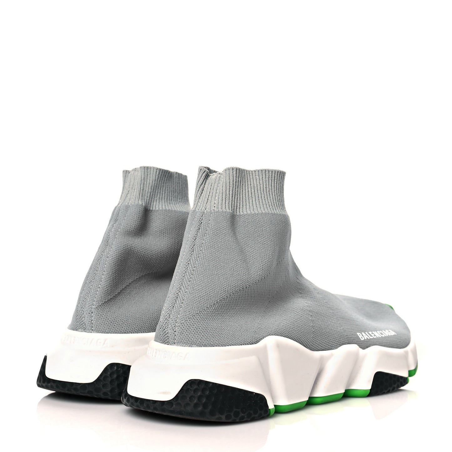 Neoprene Knit Womens Speed Sneakers 38 Gris Roche