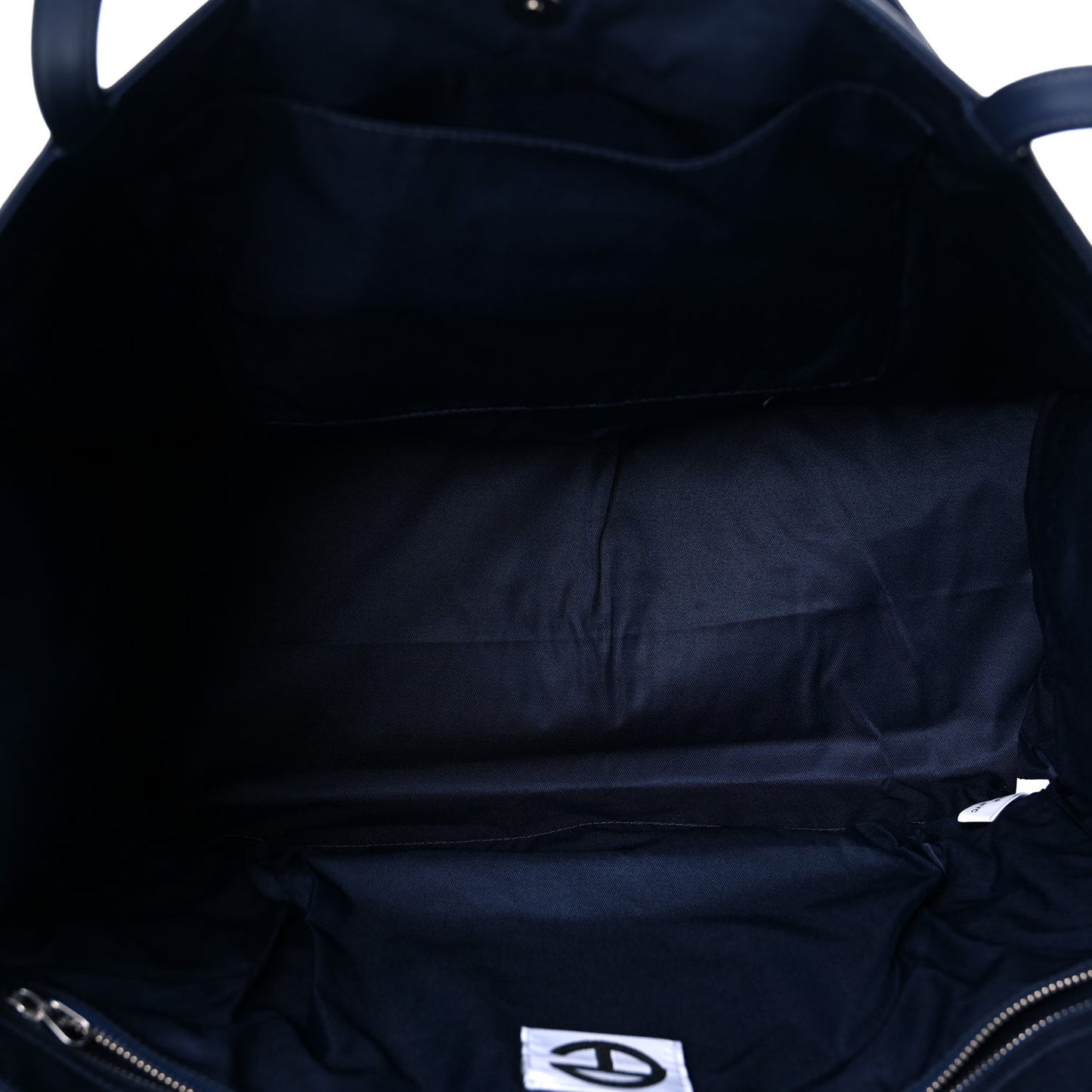 Vegan Leather Large Shopping Bag Navy