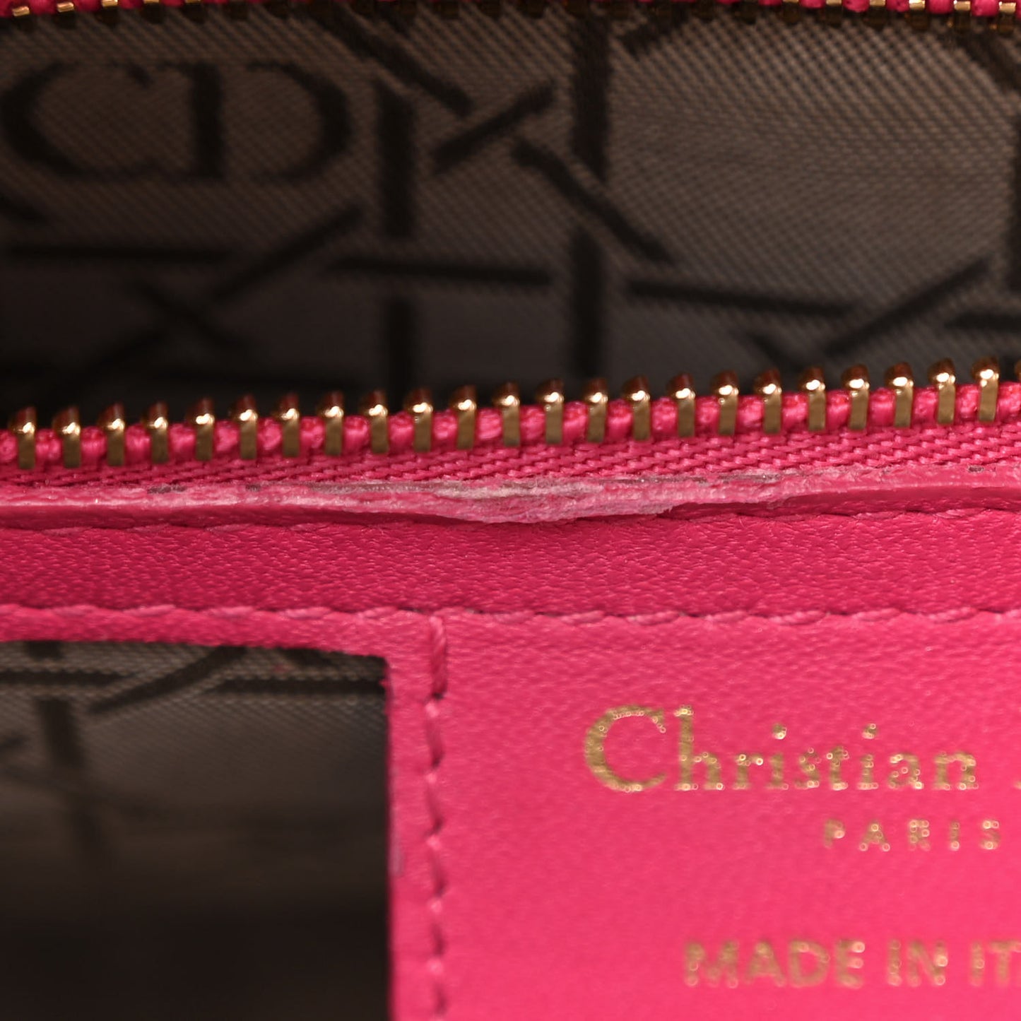 Lambskin Cannage Large Lady Dior Pink