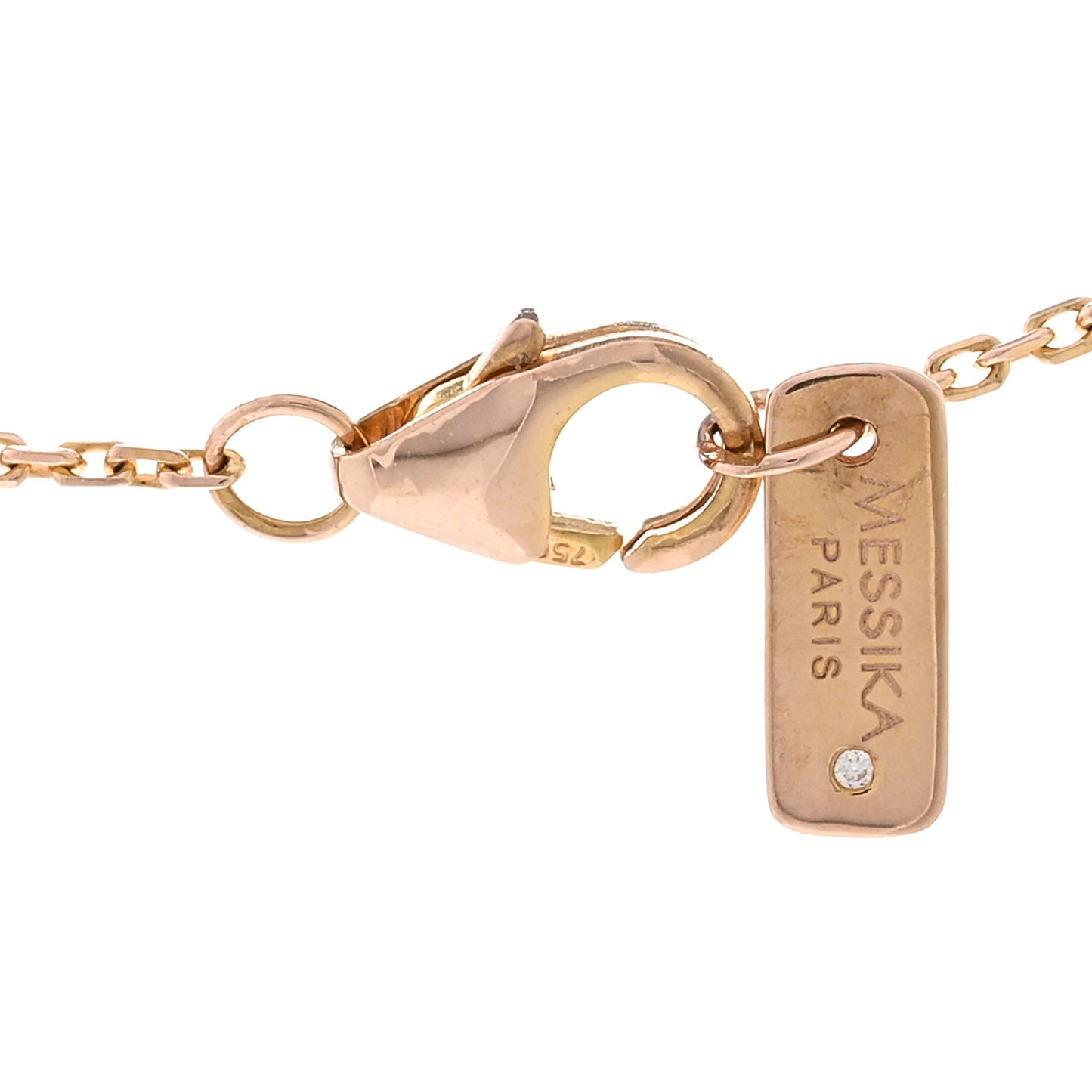 18K Rose Gold Diamond Move Uno Pave Necklace