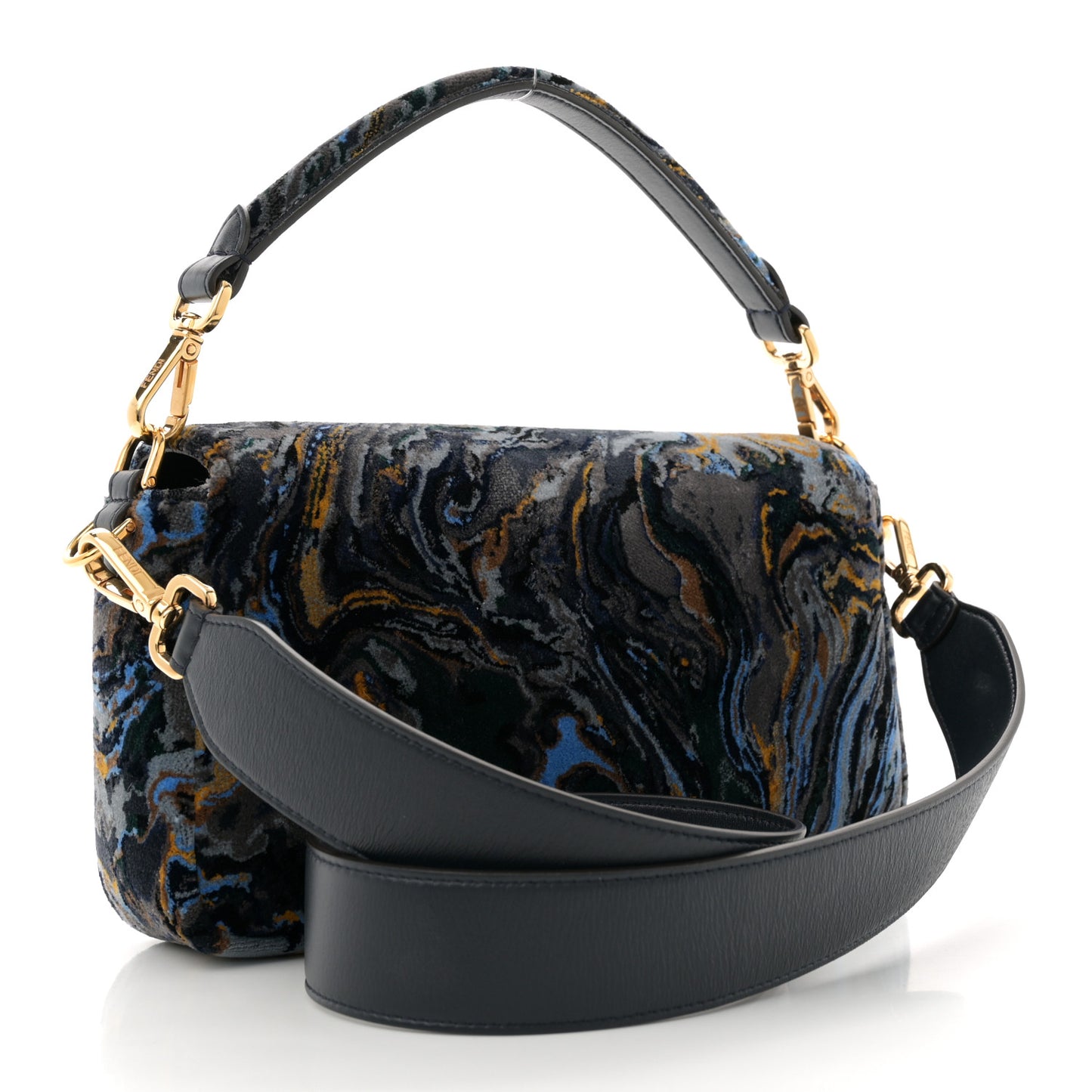 Velvet Tappetino Marble Baguette Bleu Multicolor