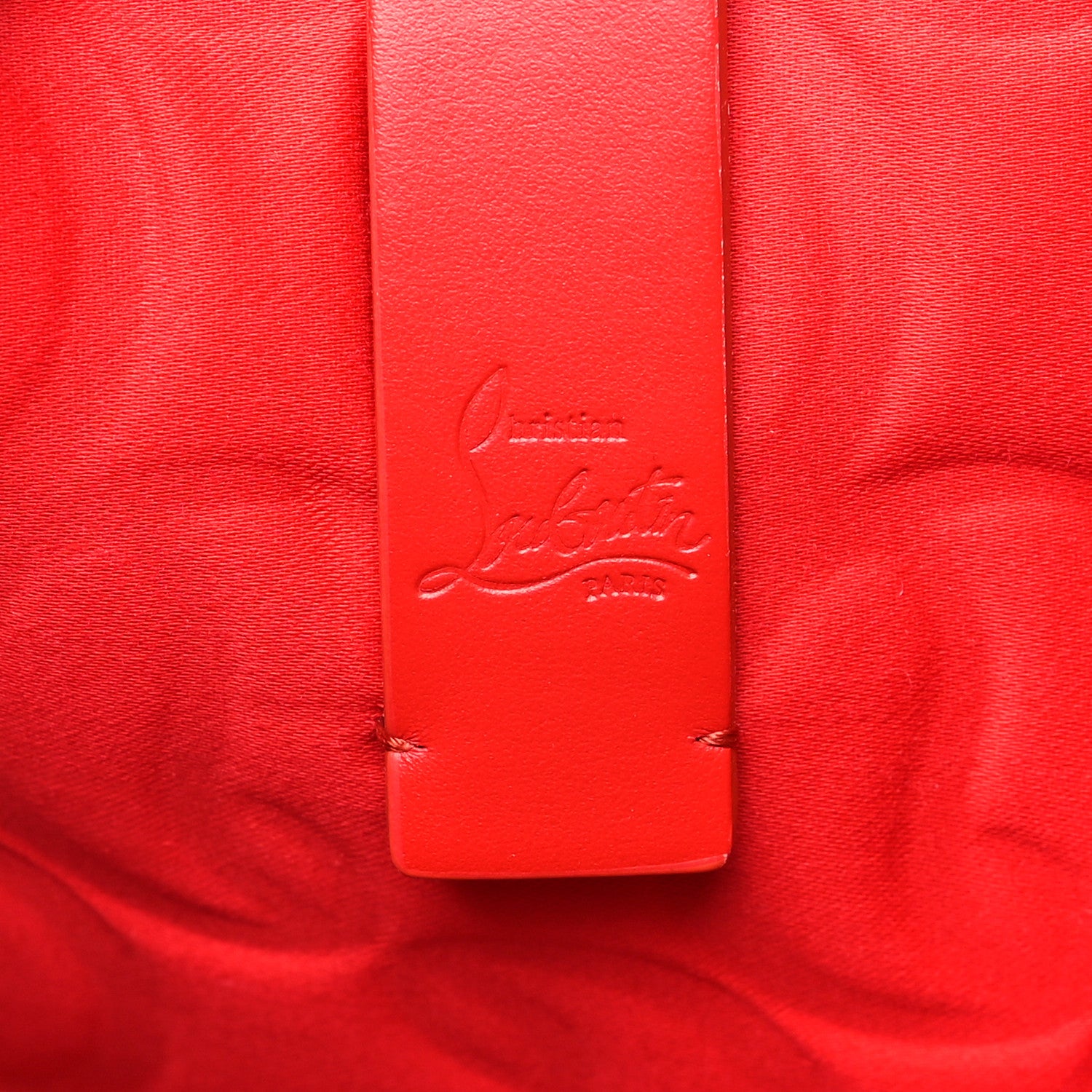 Christian Louboutin Nappa Embossed East West Cabata Tote Rouquine 7 of 10