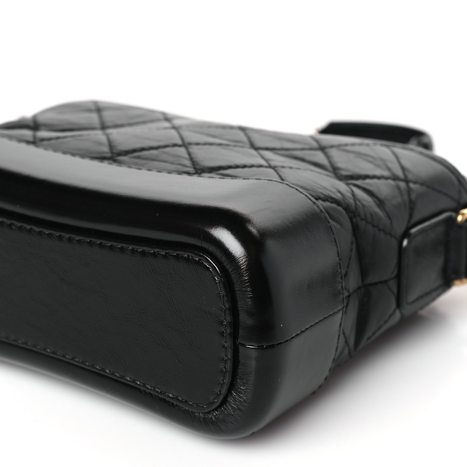 Chanel Aged Calfskin Quilted Small Gabrielle Hobo Black 9 of 9