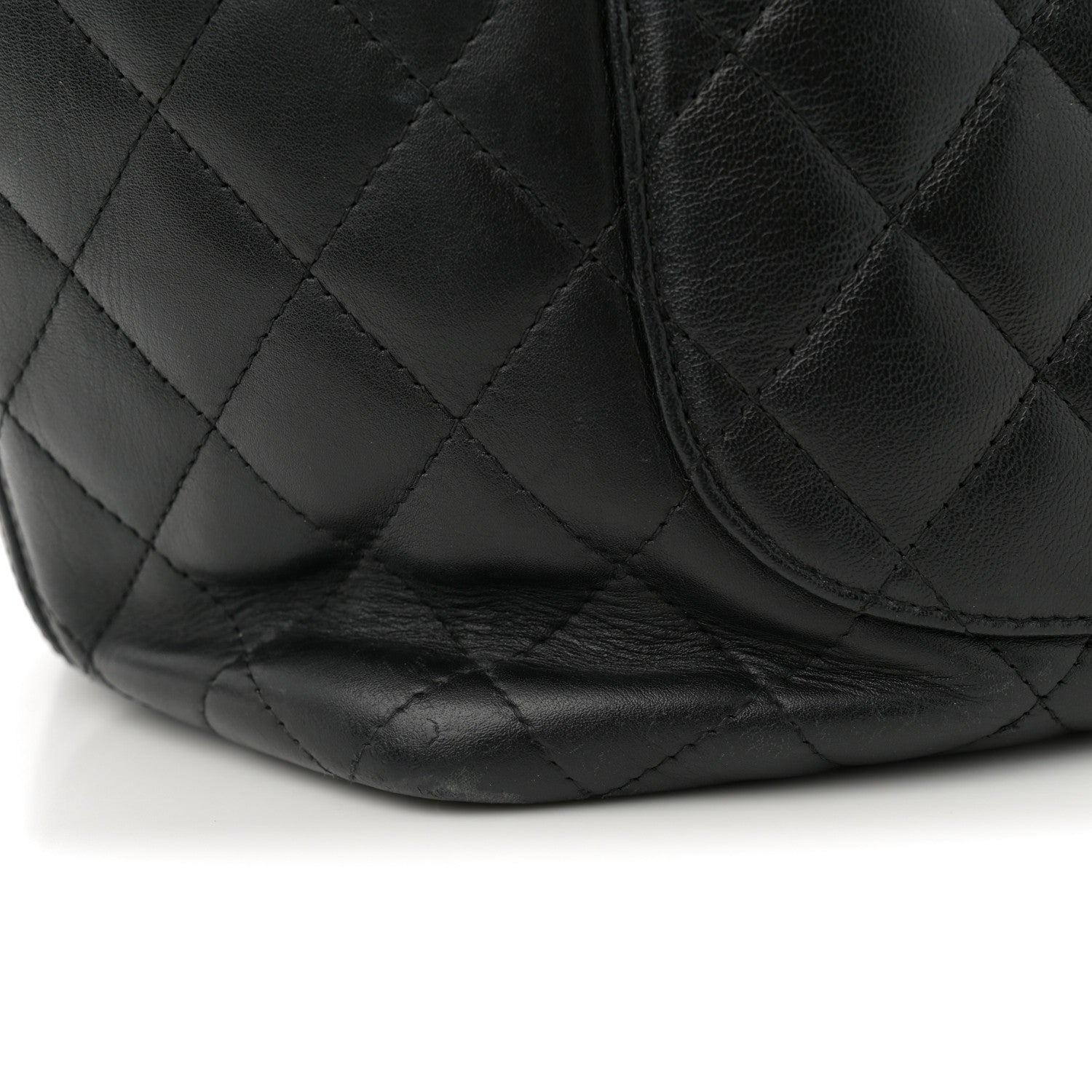 Chanel Calfskin Quilted Large Cambon Tote Black White 14 of 16