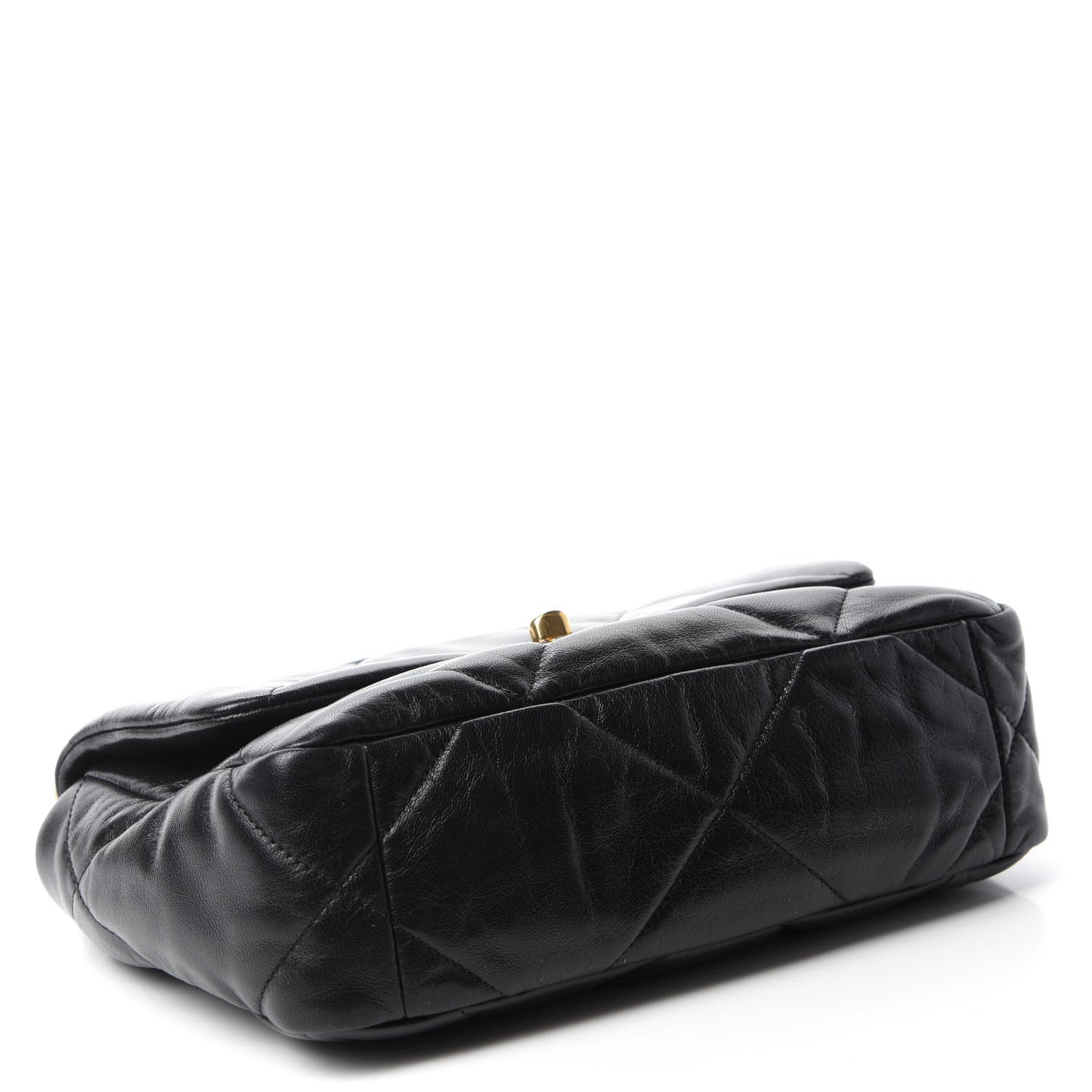 Goatskin Quilted Medium Chanel 19 Flap Black