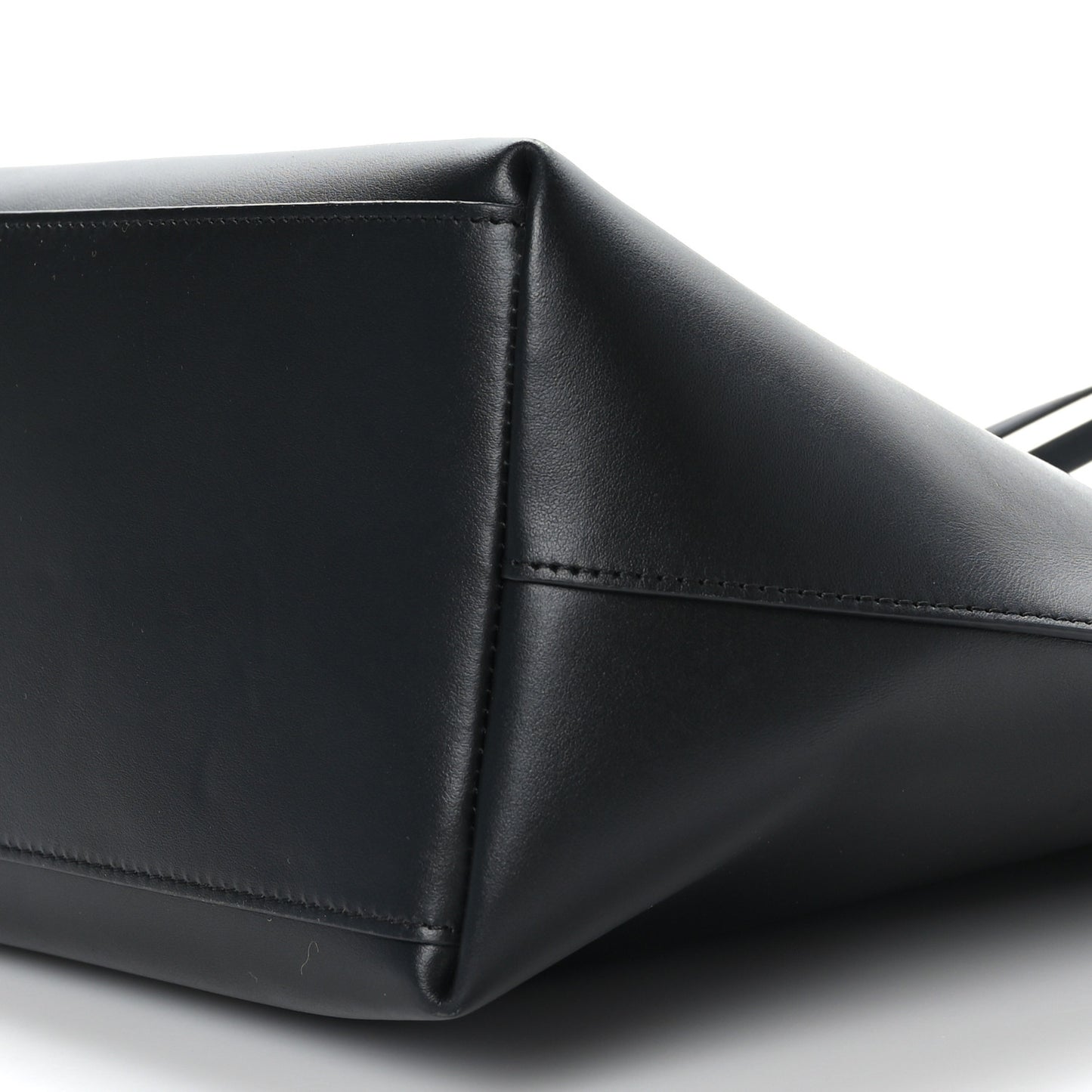 Calfskin DG Logo Shopper Tote Black
