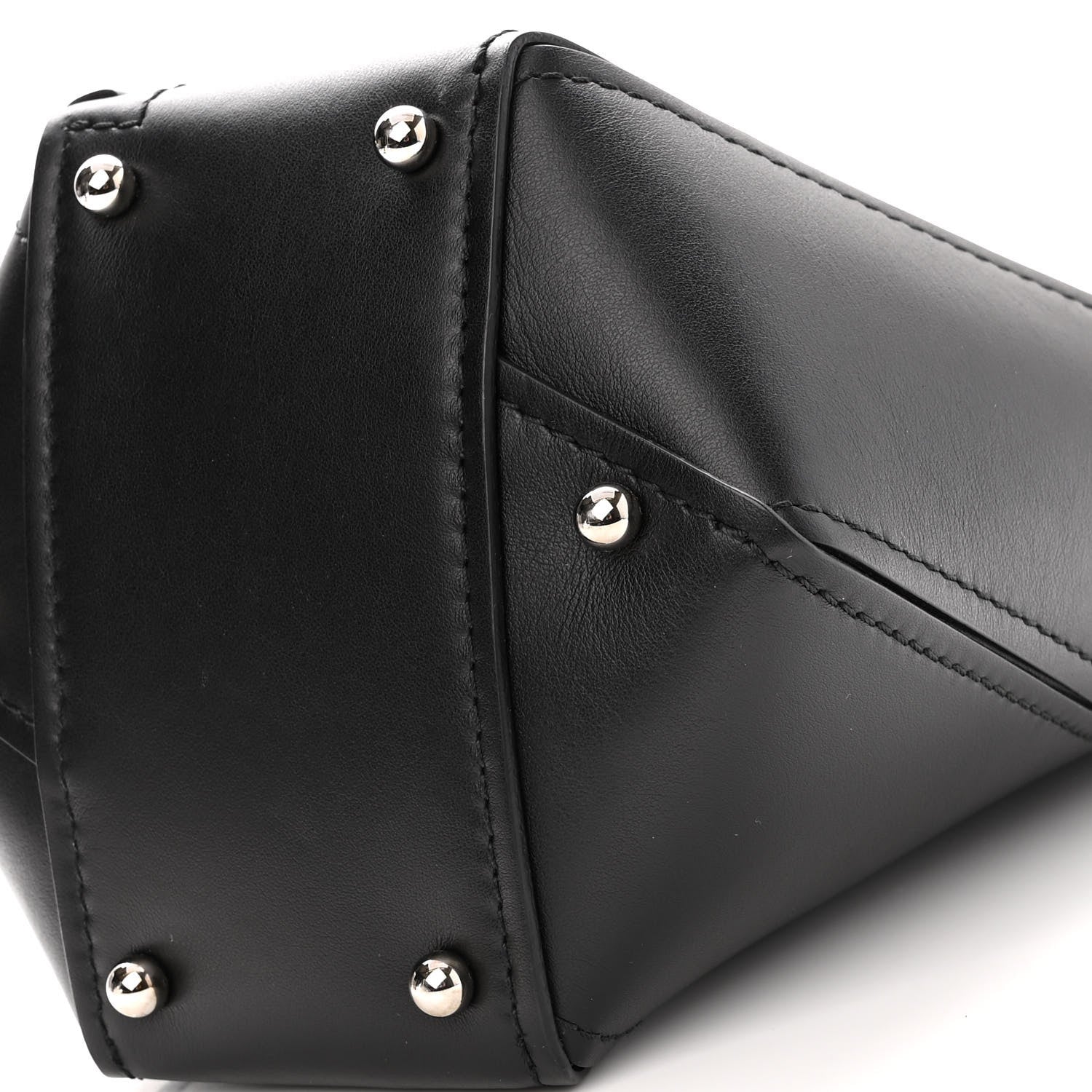 Proenza Schouler Smooth Calfskin Mini Hex Bucket Bag Black 8 of 8