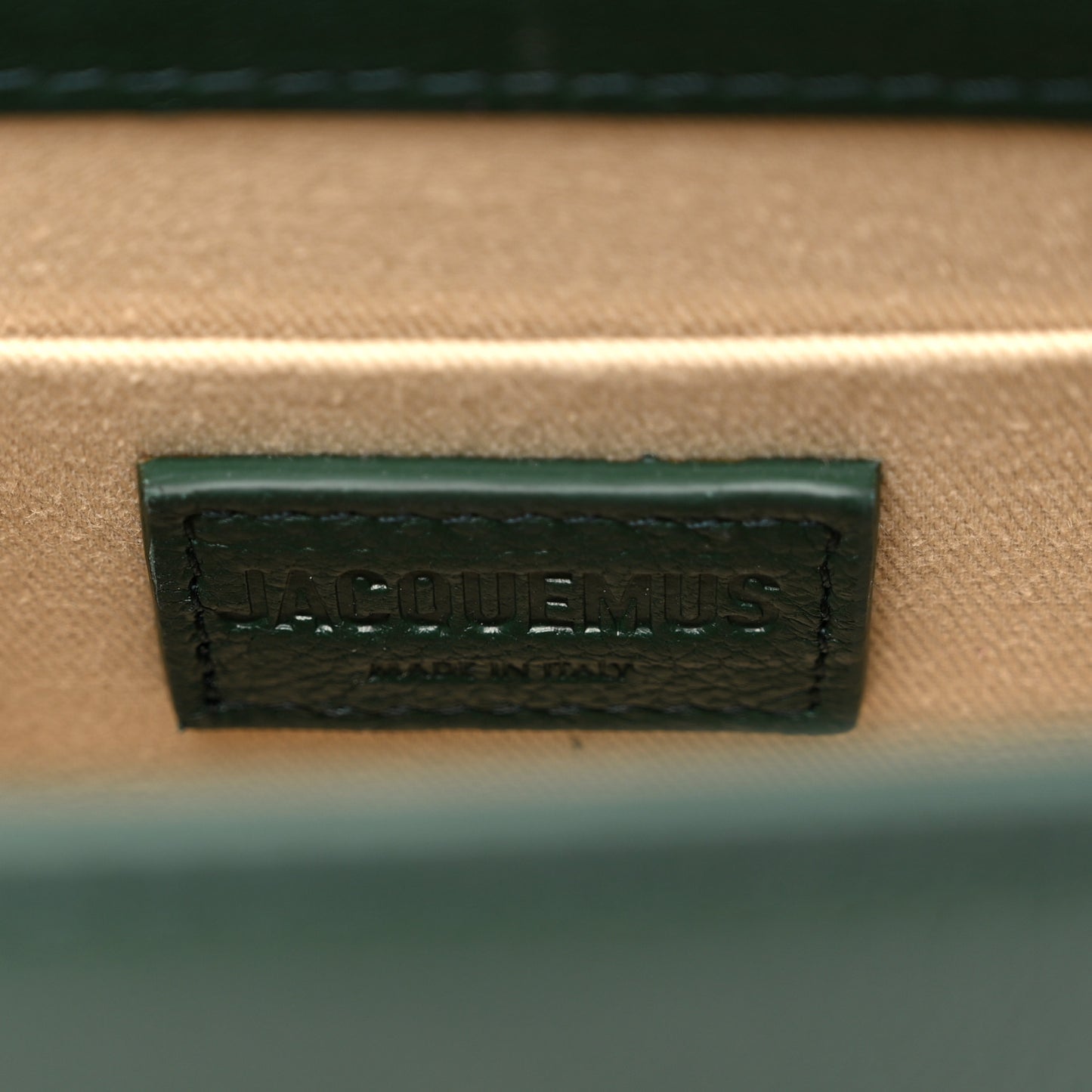 Calfskin Le Chiquito Moyen Dark Green
