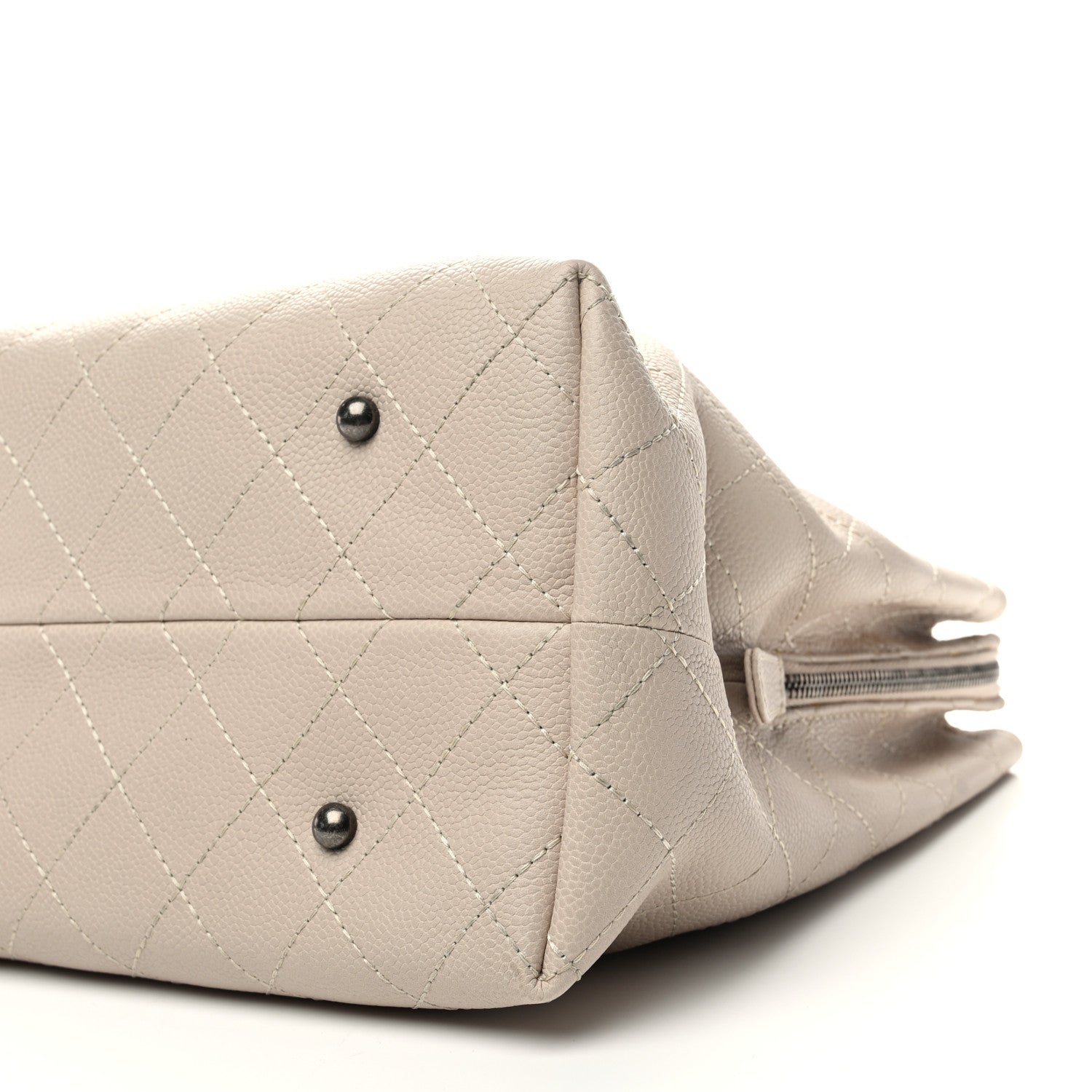 Chanel Grained Vegetal Calfskin Urban Shopping Tote Light Beige 9 of 14