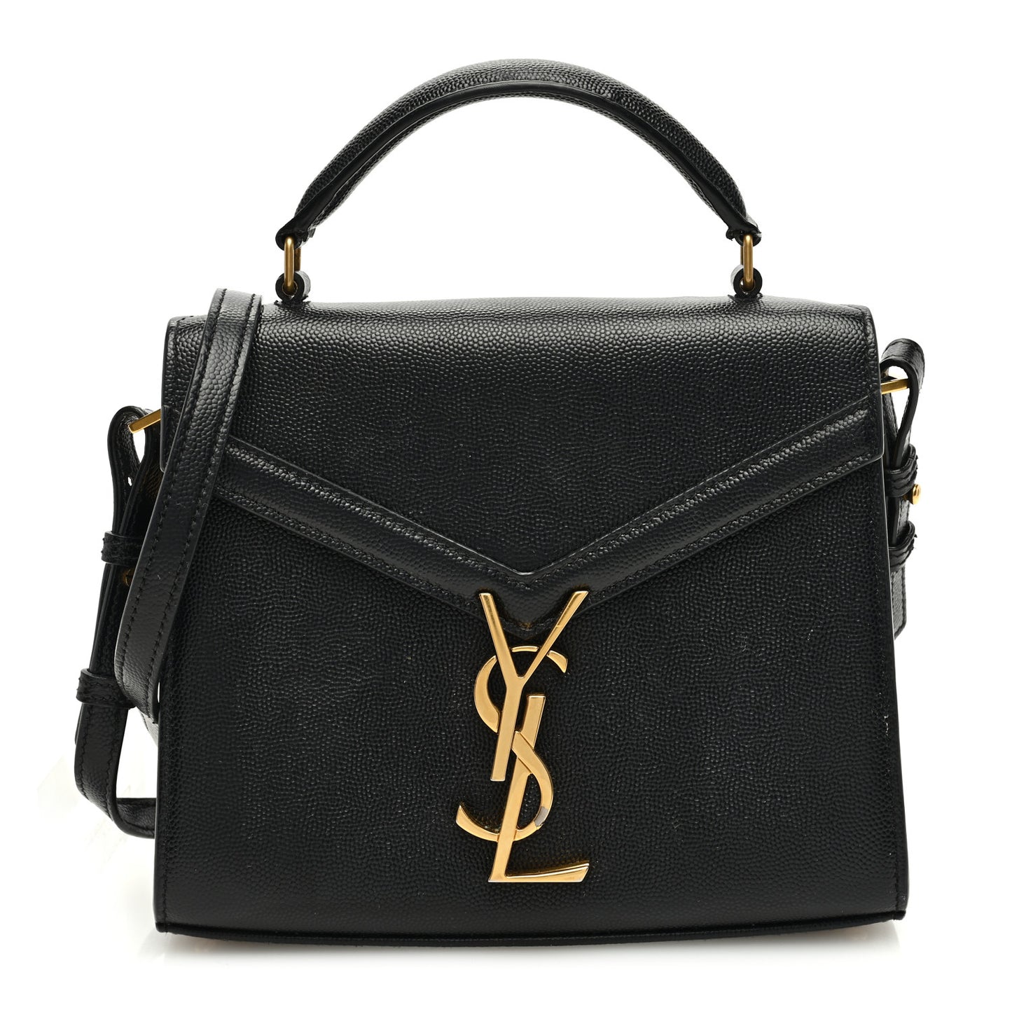 Grain de Poudre Mini Classic Monogram Cassandra Top Handle Black Rouge Legion